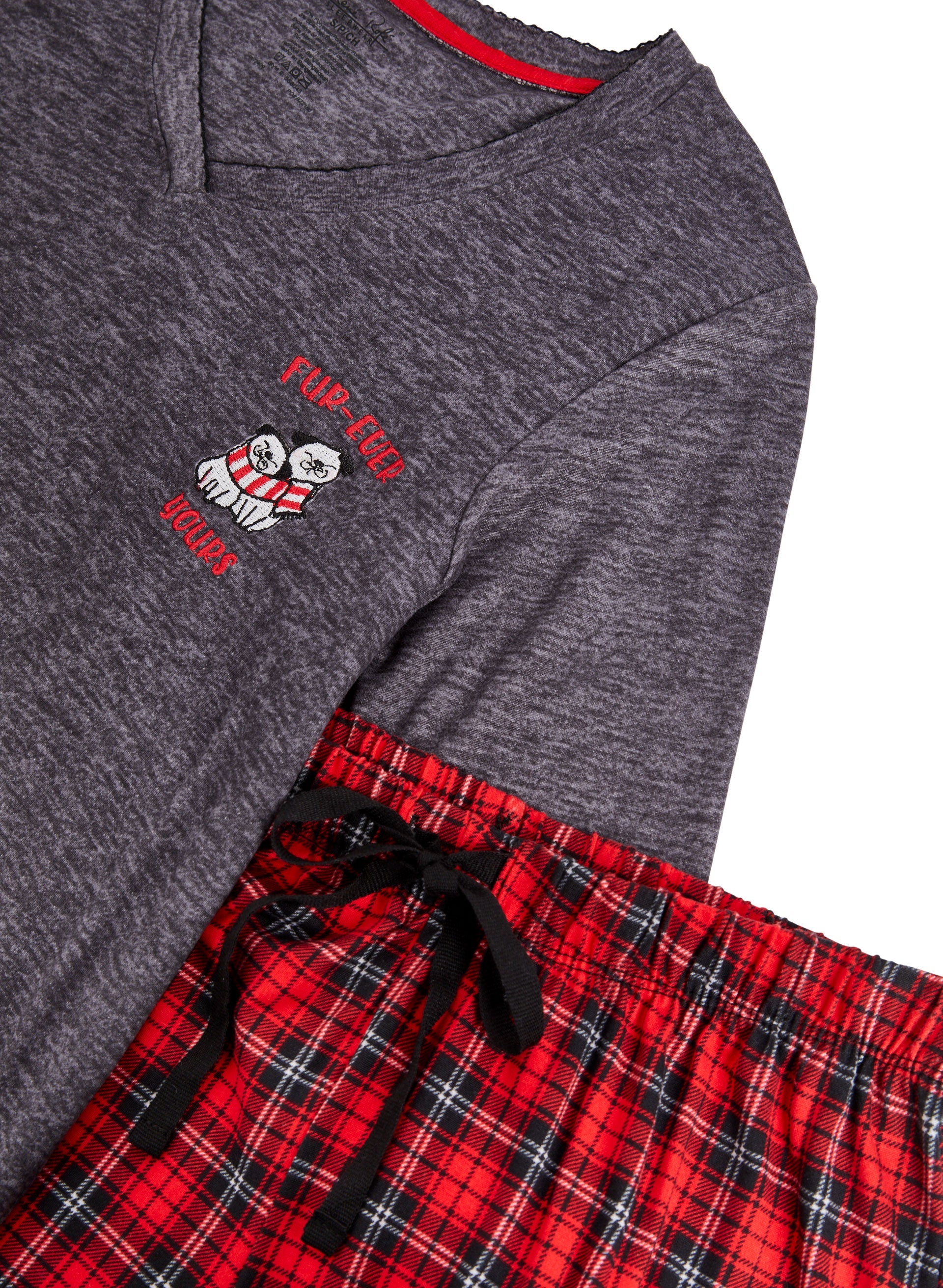 Plaid Bottom Pyjama Set - Image 6