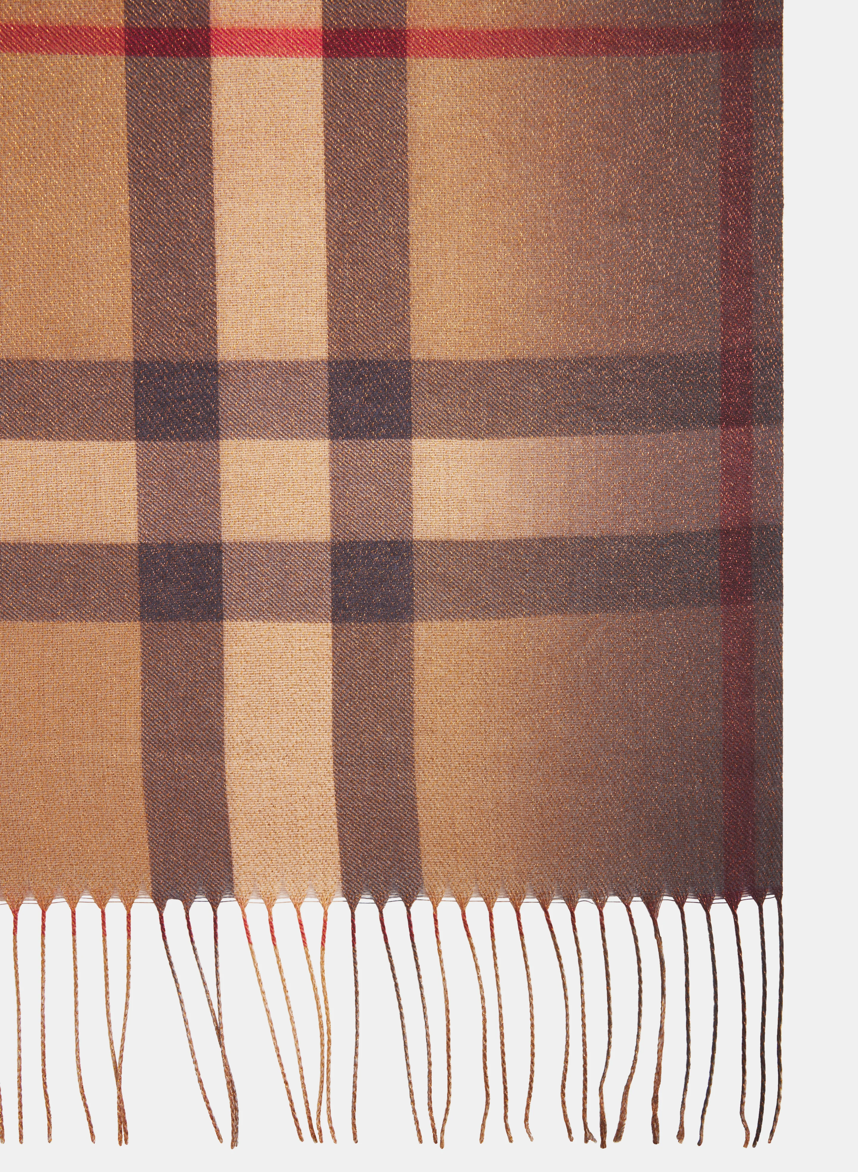 Plaid Glitter Knit Scarf - Image 3