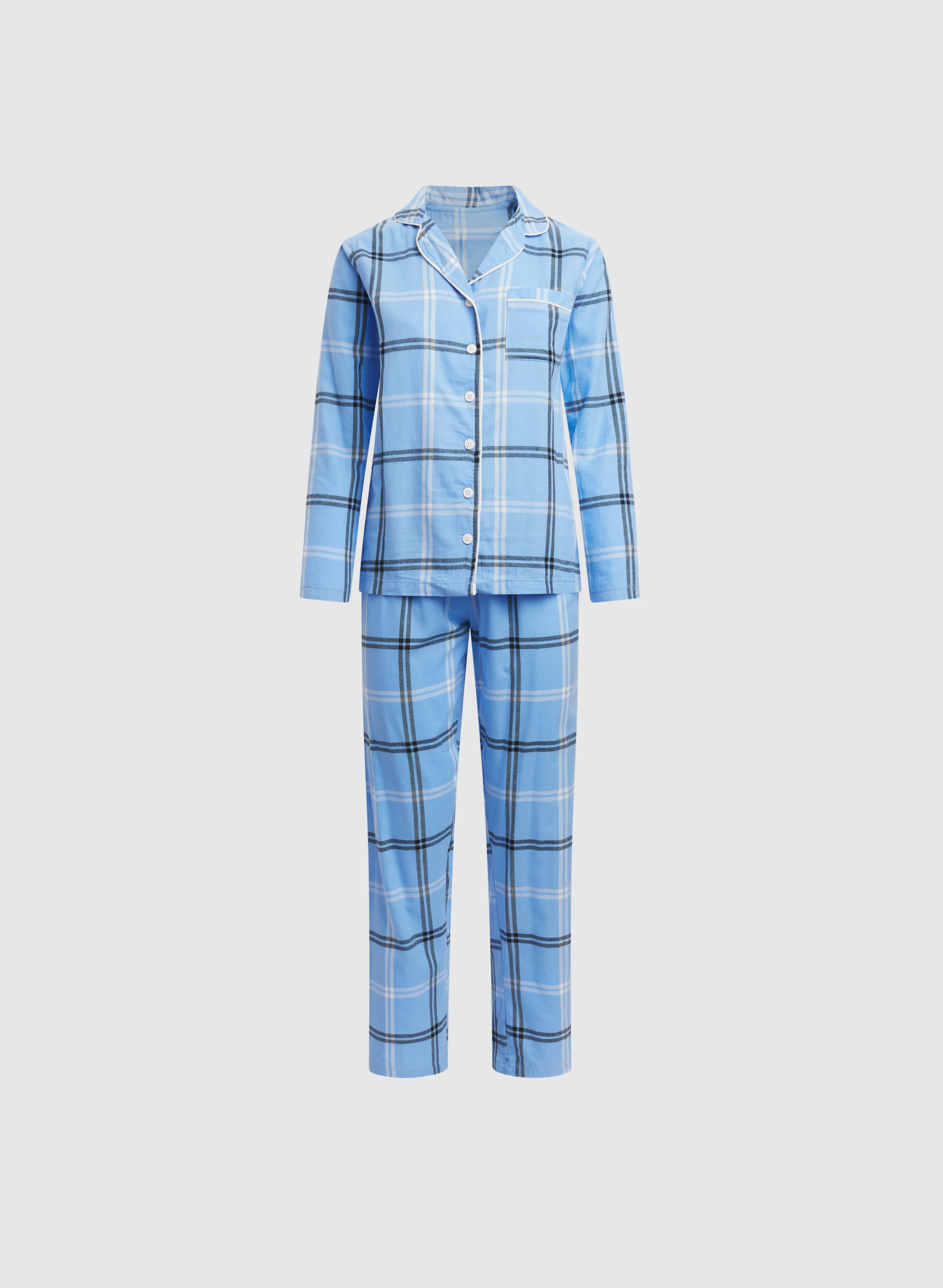 Plaid Print Pyjama Set - Image 7