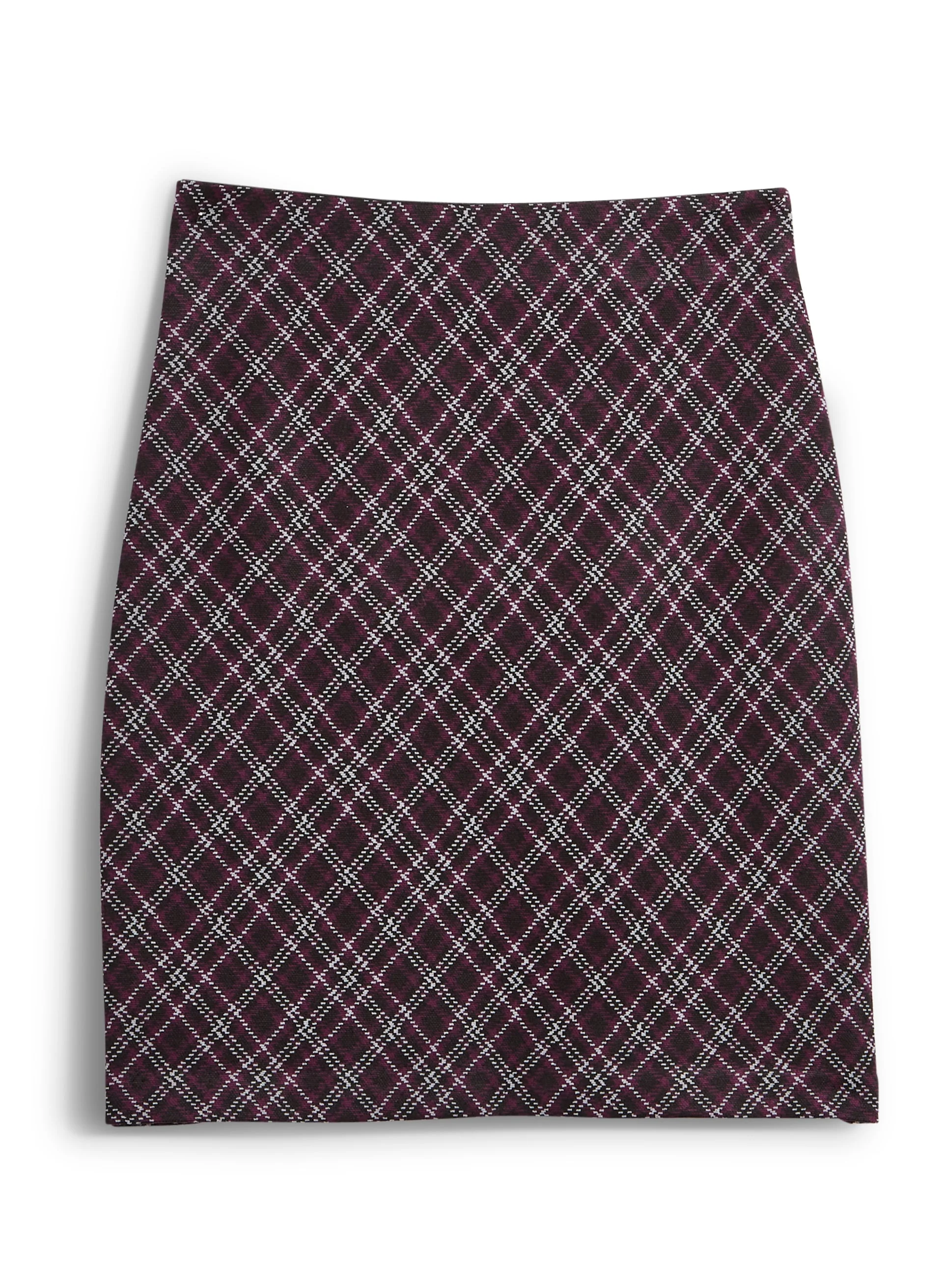 Plaid Pull-On Skirt - Image 5