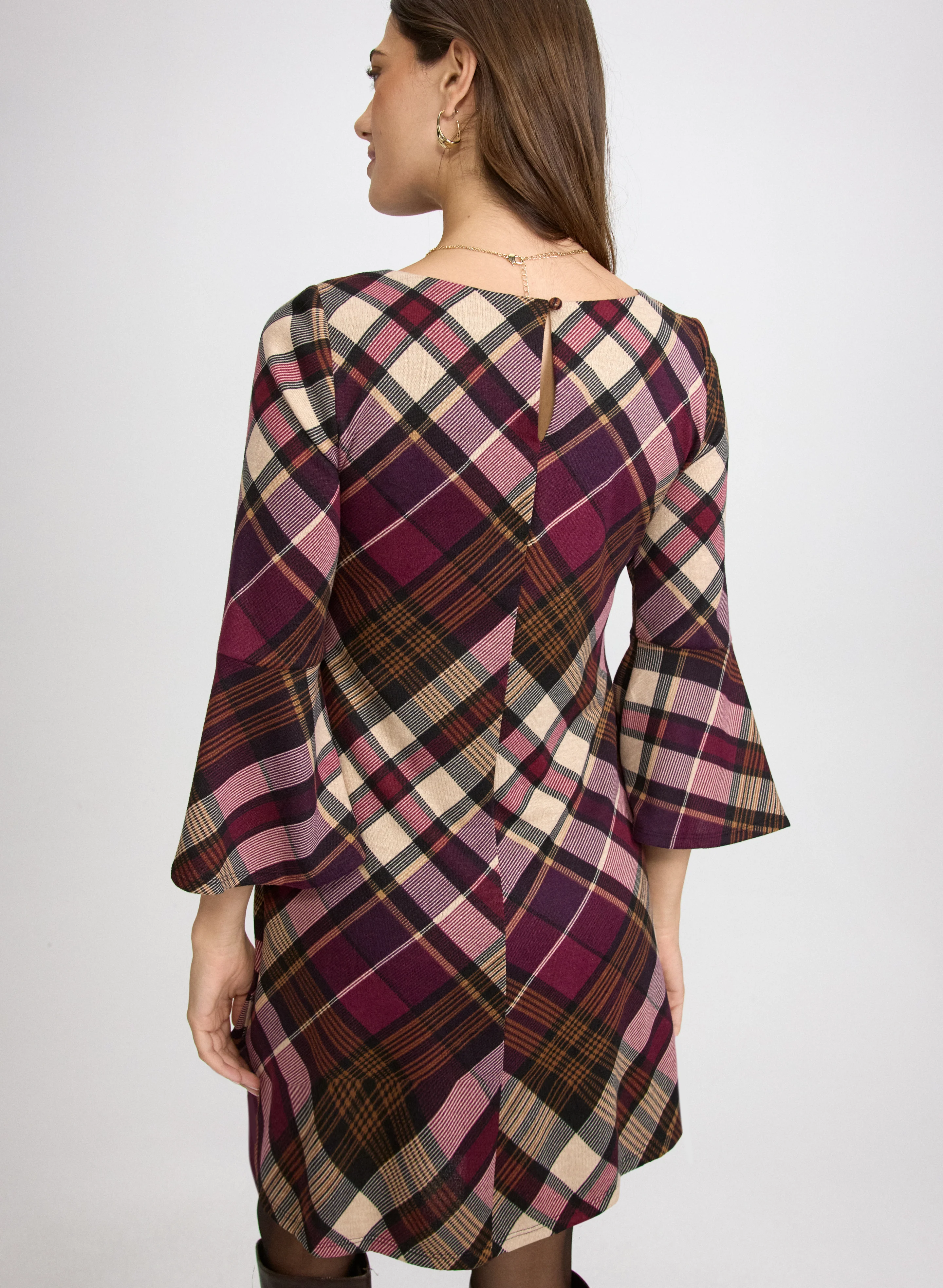 Plaid Sweater Dress - Image 4