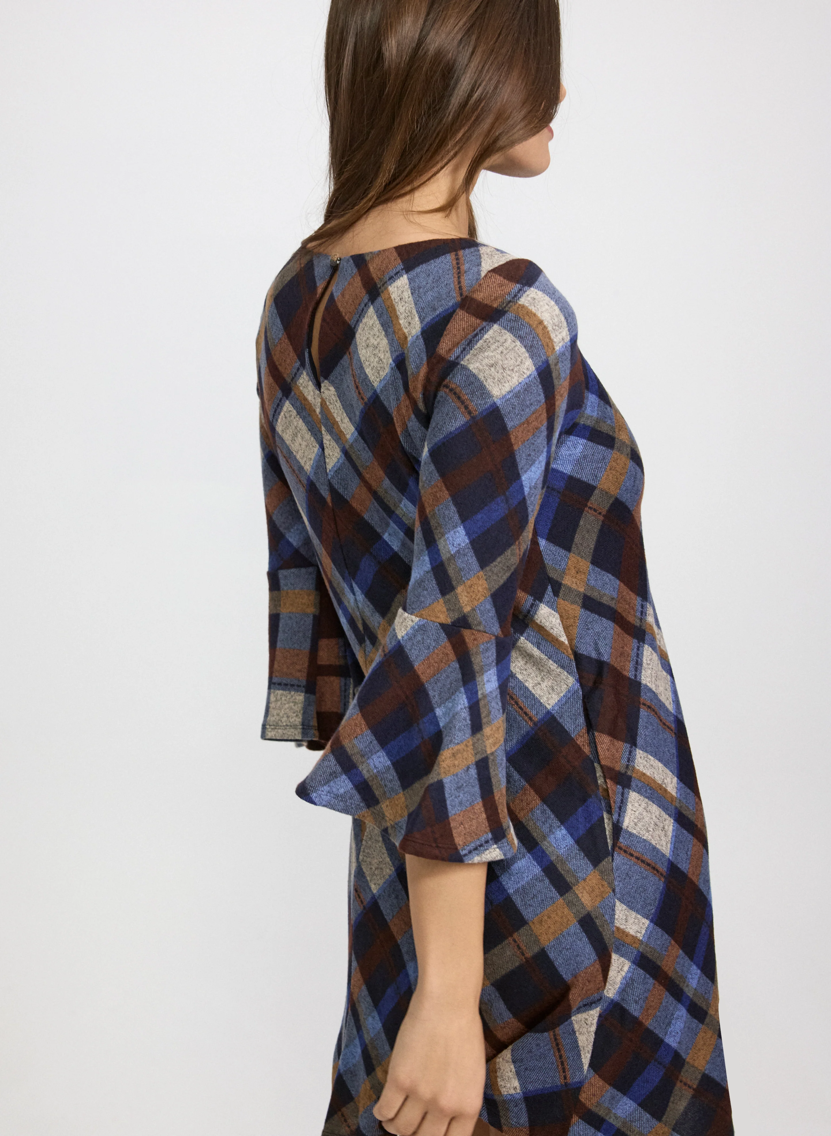 Plaid Sweater Dress - Image 4