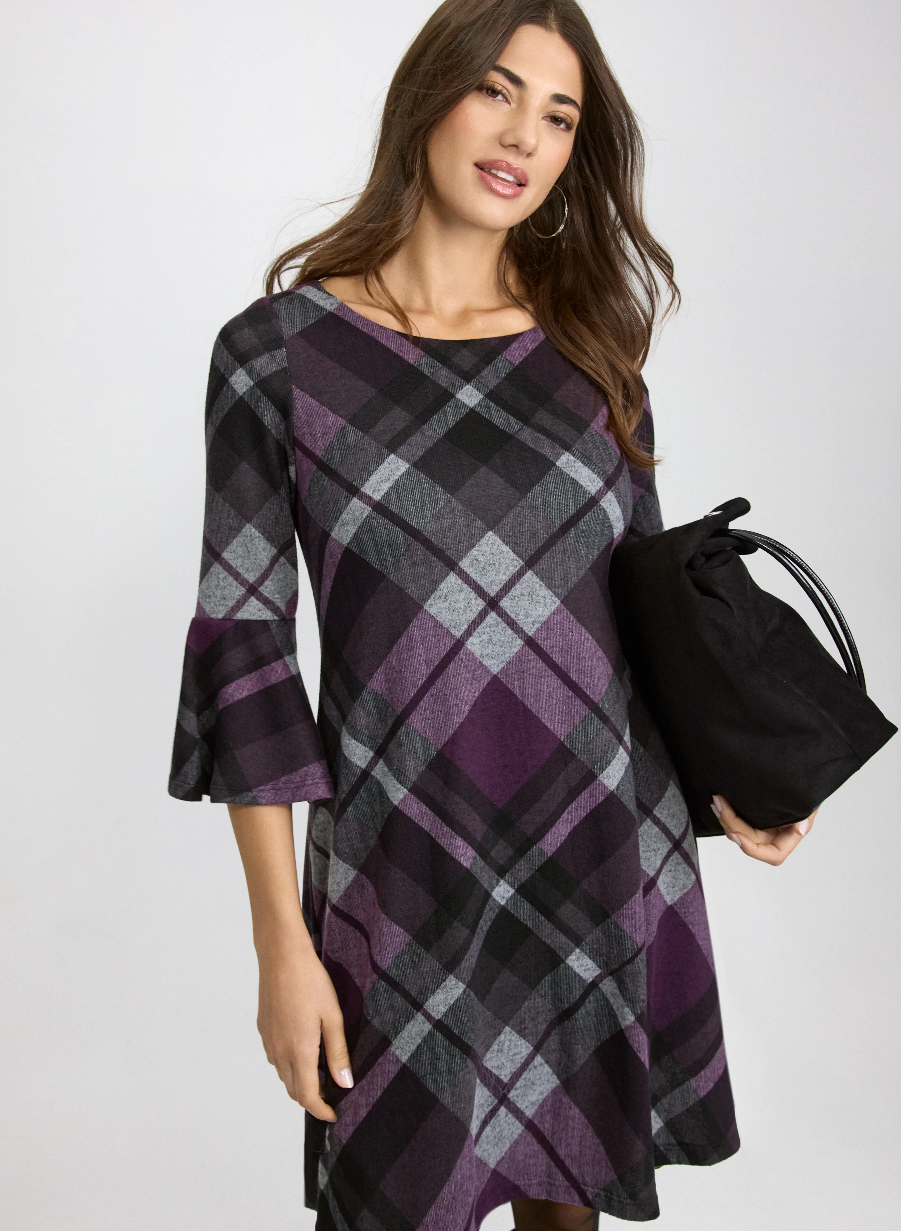 Plaid Sweater Dress - Image 3