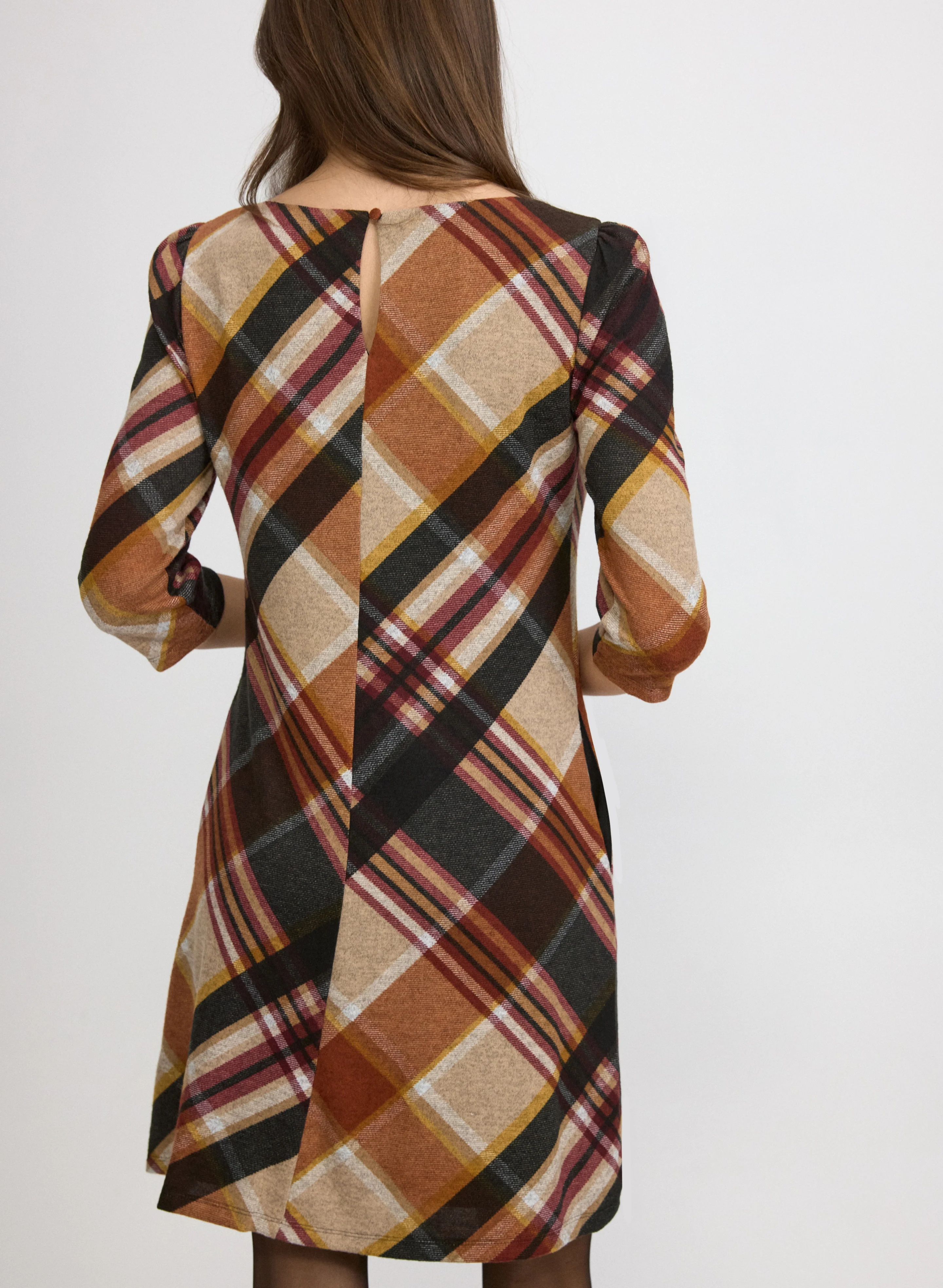 Plaid Sweater Dress - Image 5
