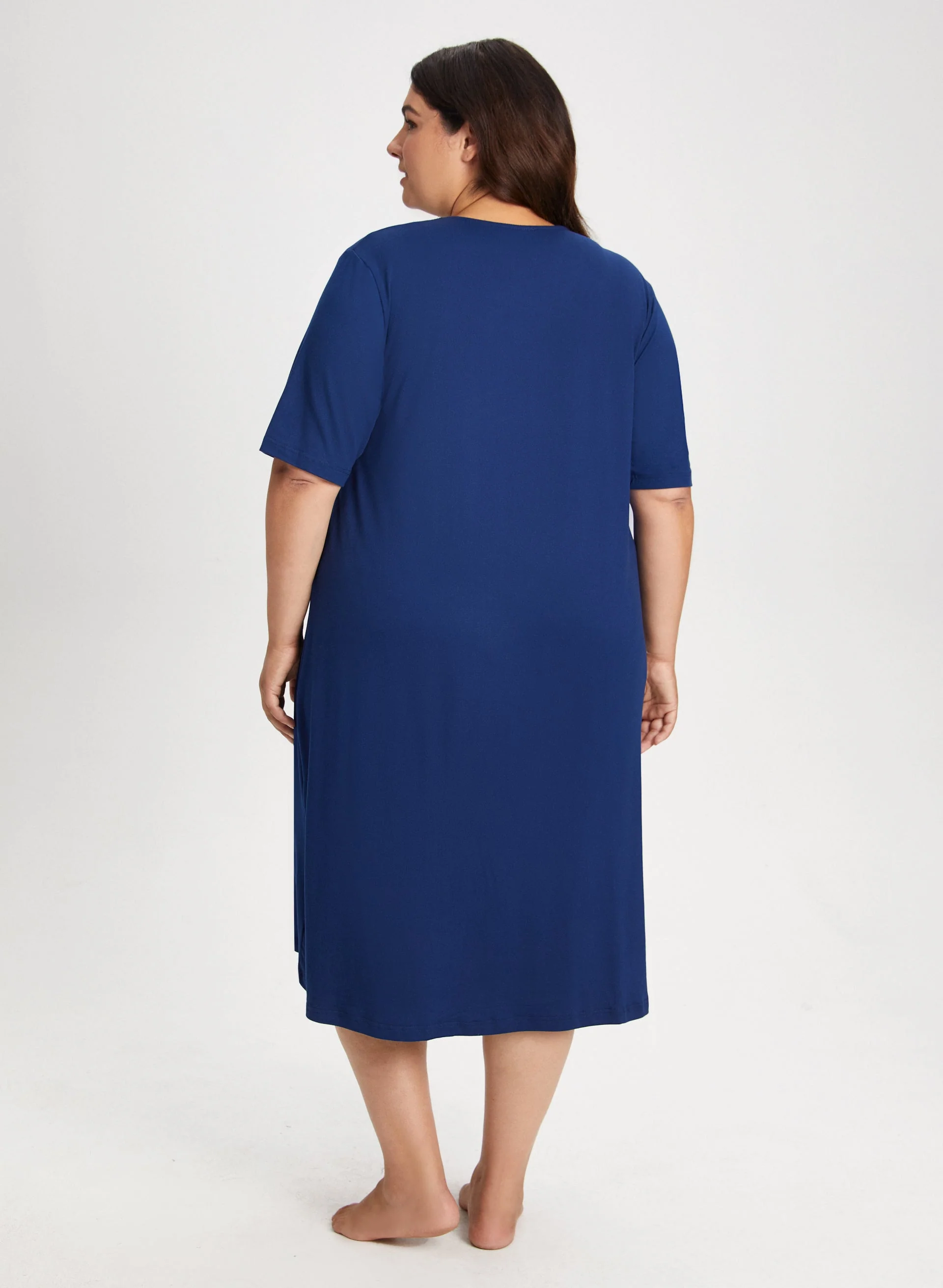 Pleat & Bow Detail Nightgown - Image 2