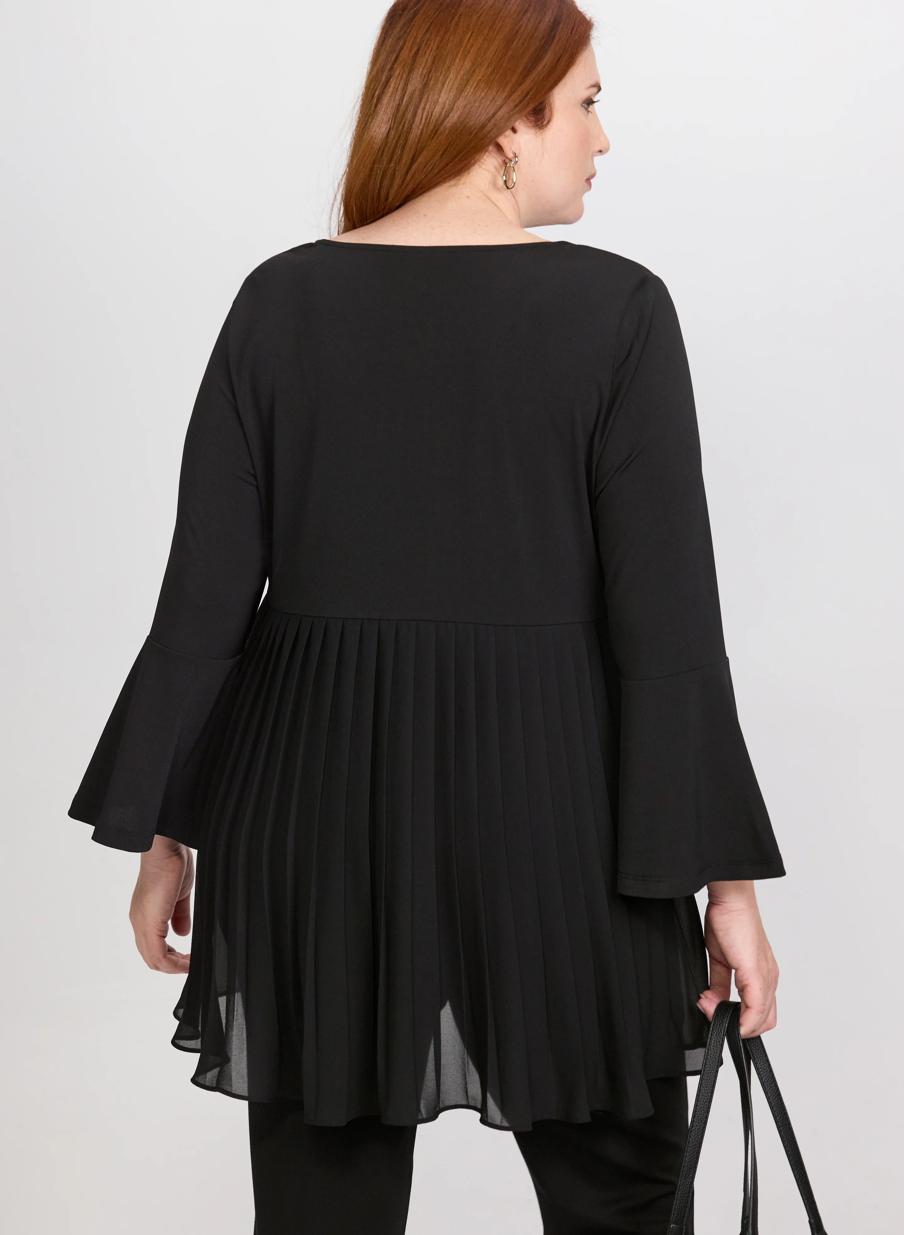 Pleated Chiffon Detail Blouse - Image 4