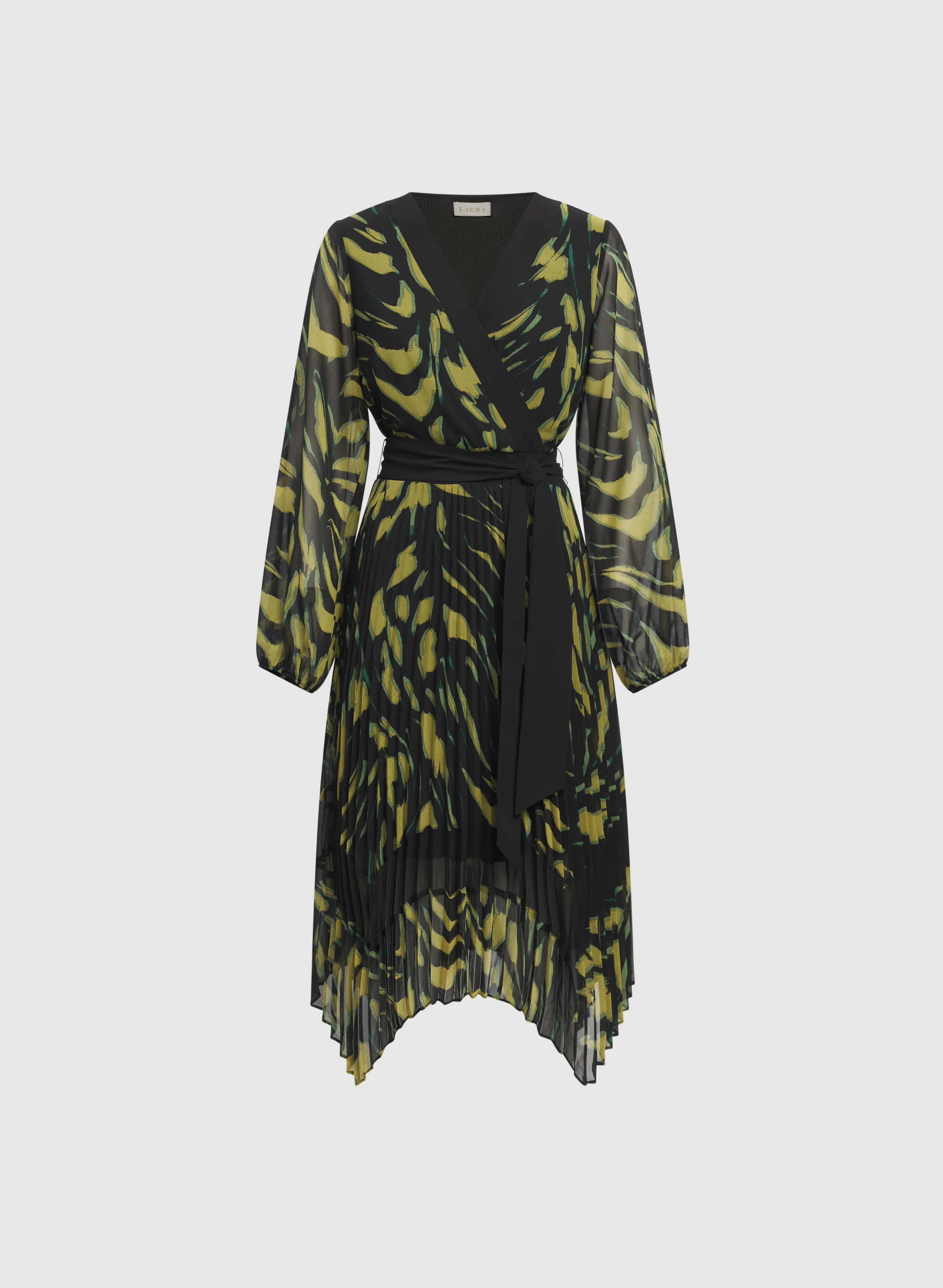 Pleated Chiffon Dress - Image 5