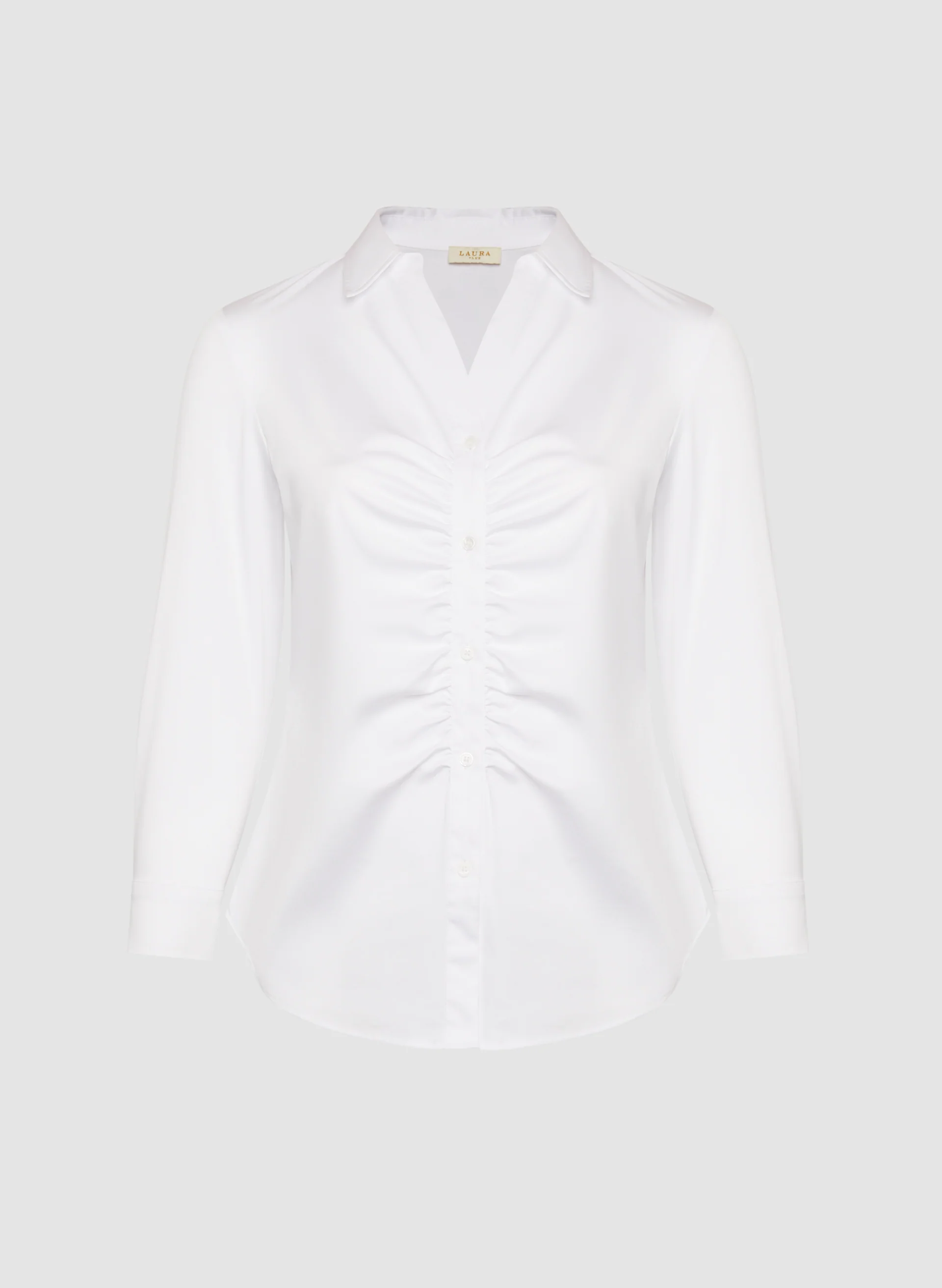 Pleated Detail Button Down Blouse - Image 6