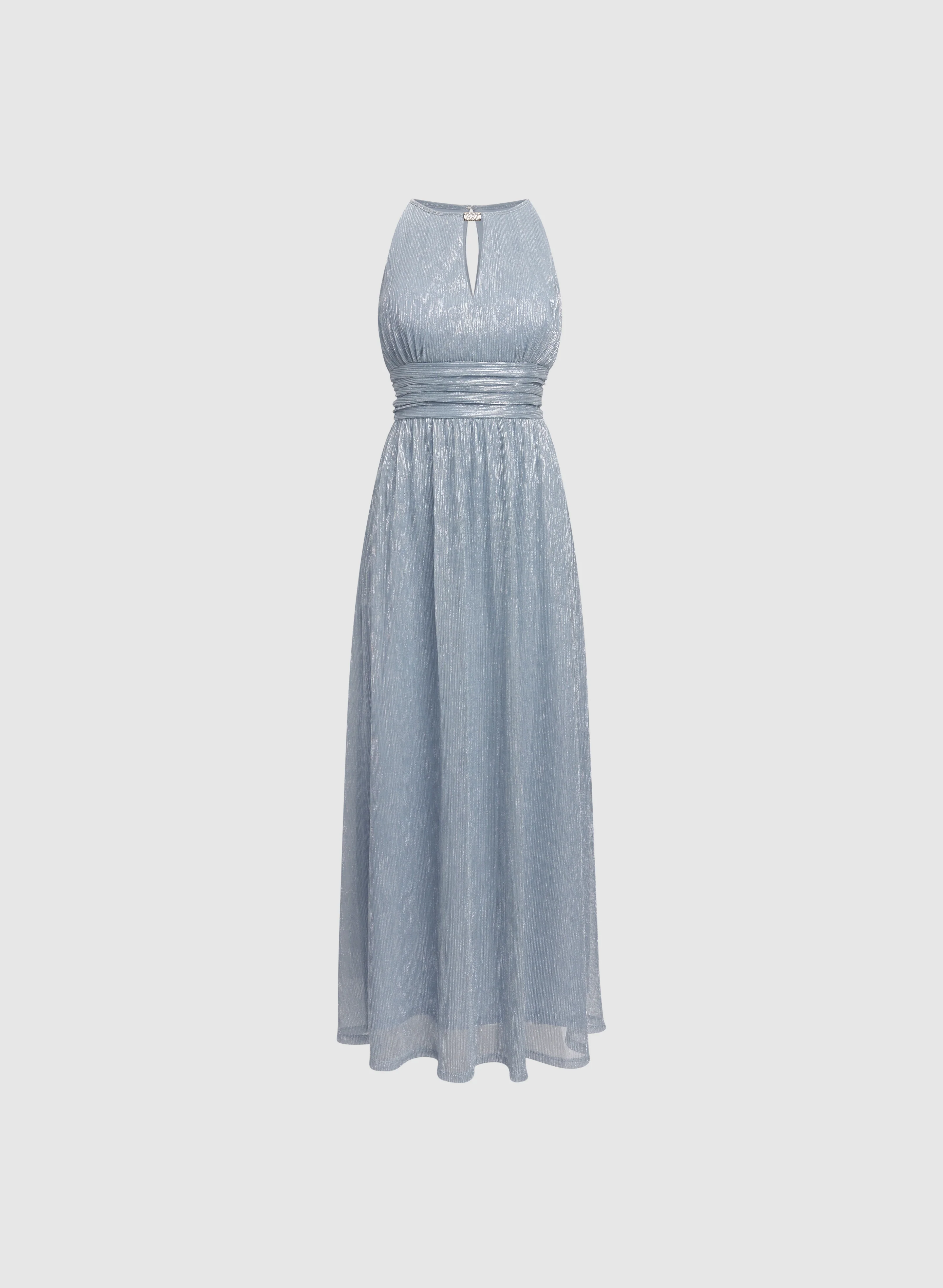 Pleated Metallic Dress - Image 6