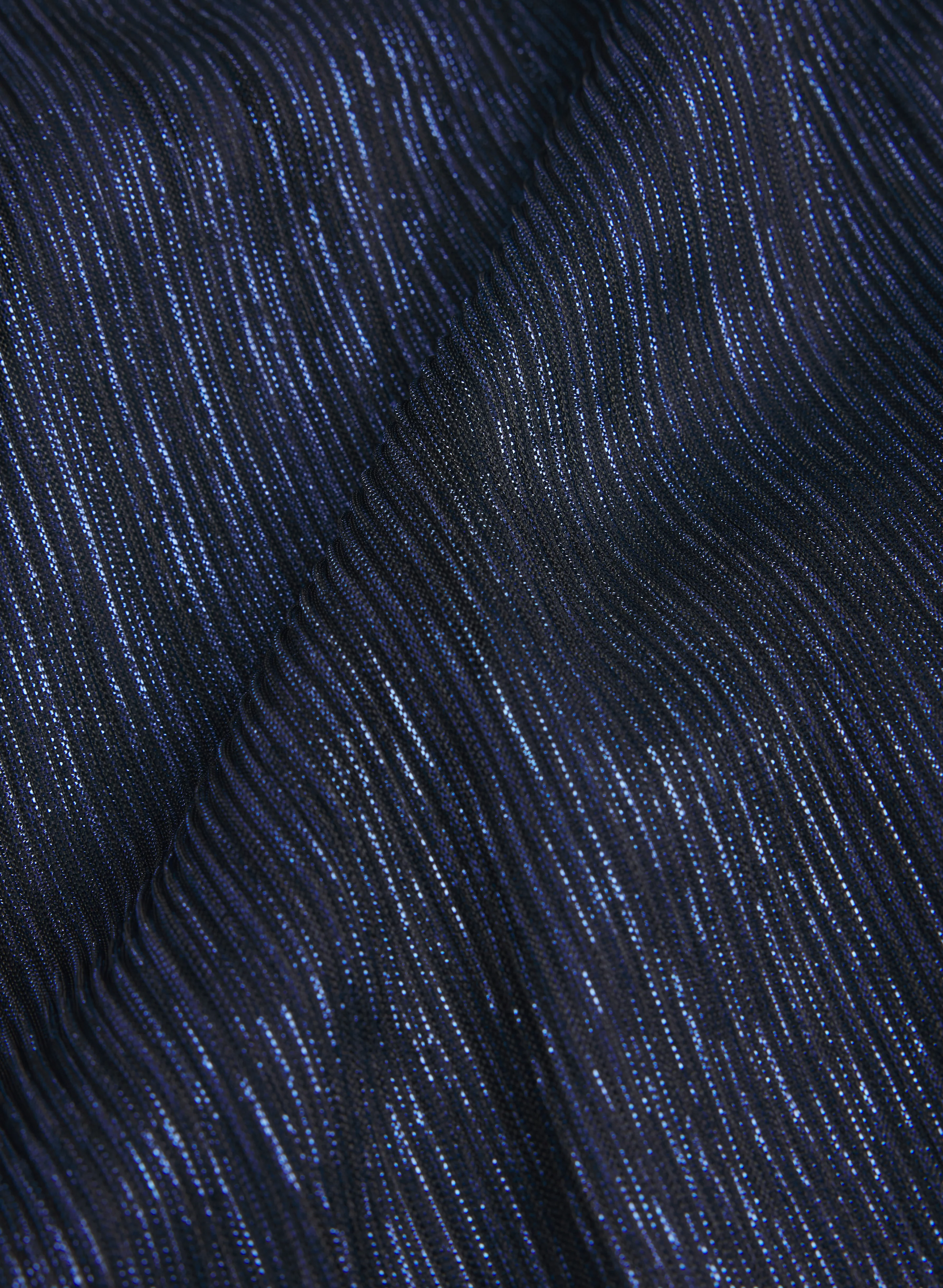 Pleated Metallic Dress - Image 7