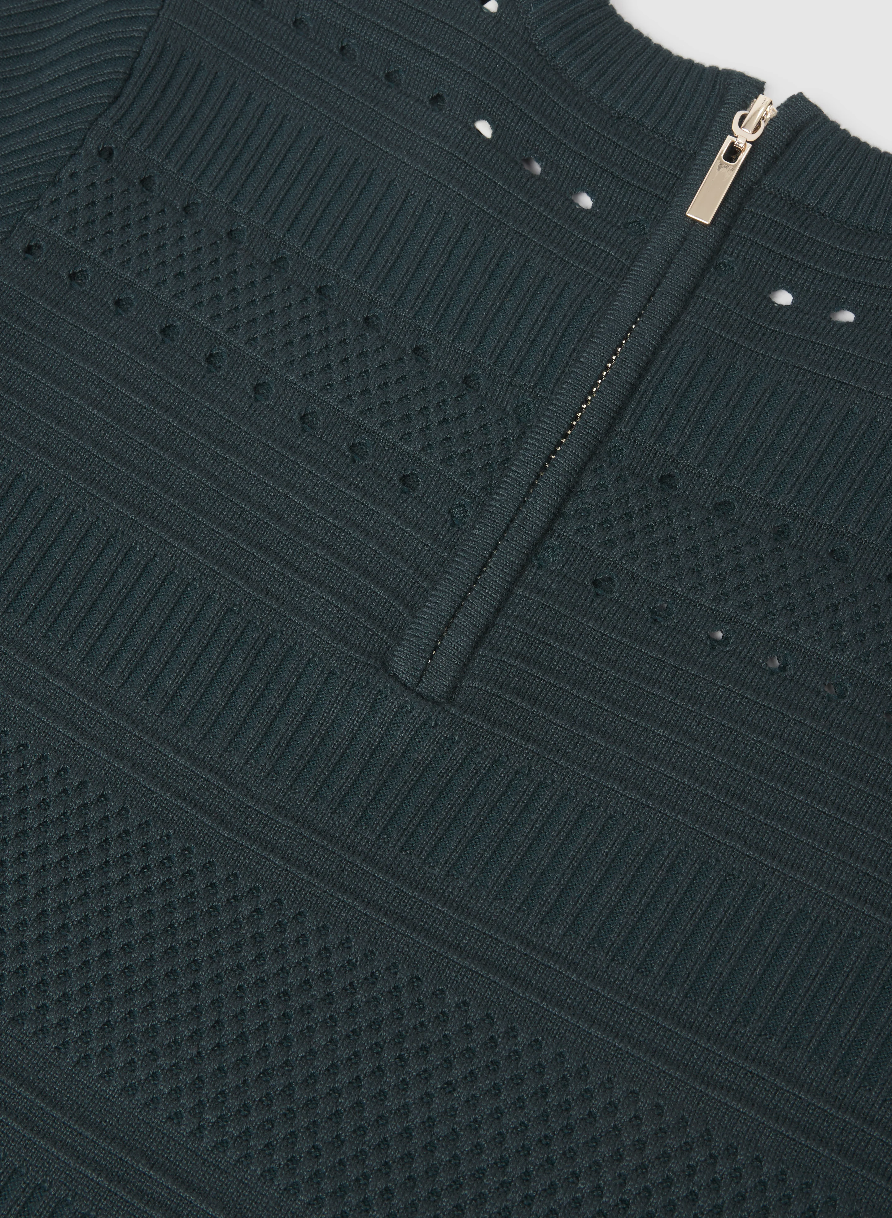 Pointelle Detail Knit Dress - Image 7