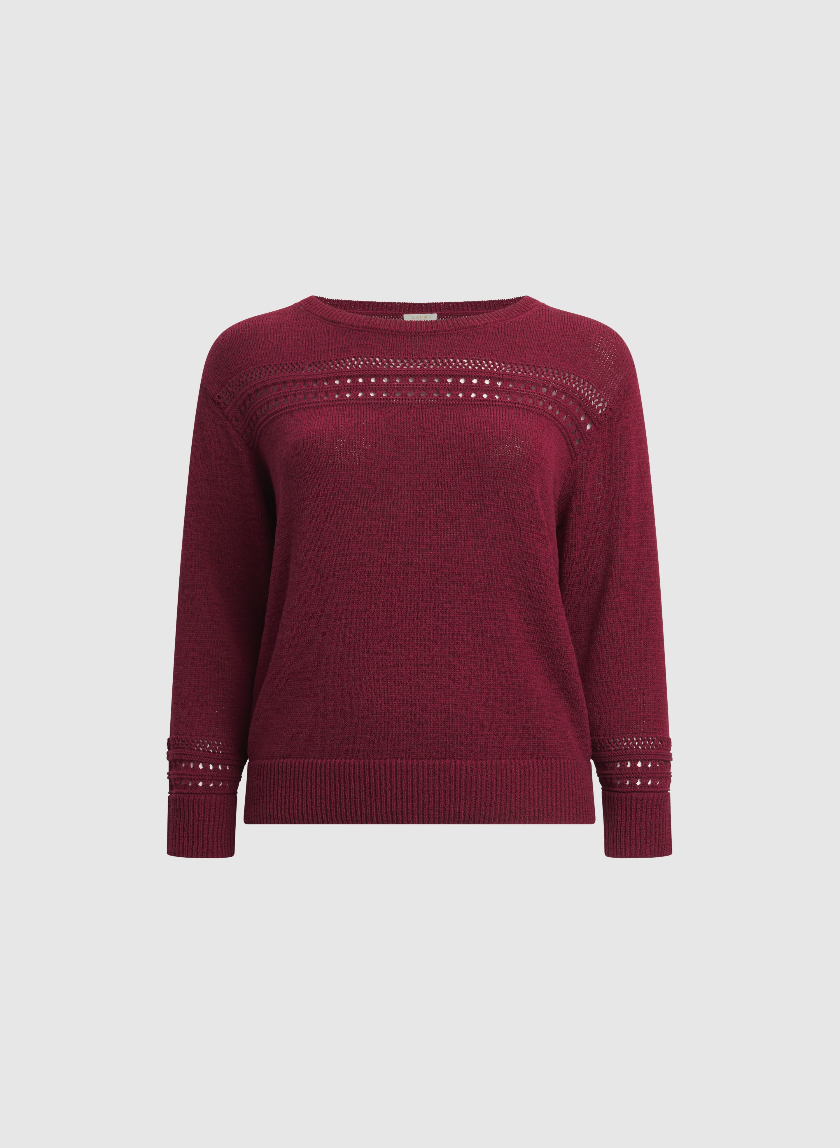 Pointelle Knit Sweater - Image 6