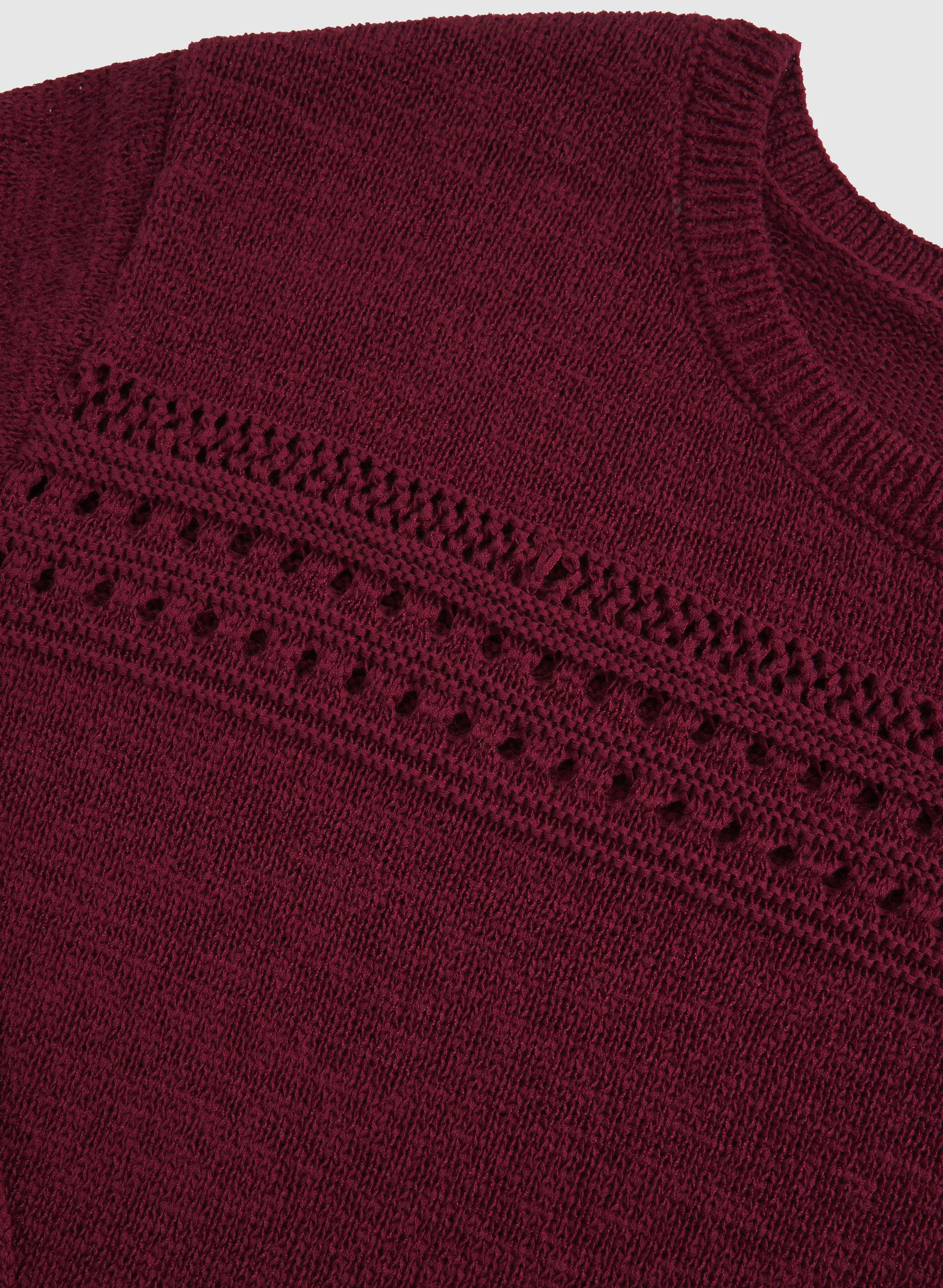 Pointelle Knit Sweater - Image 7