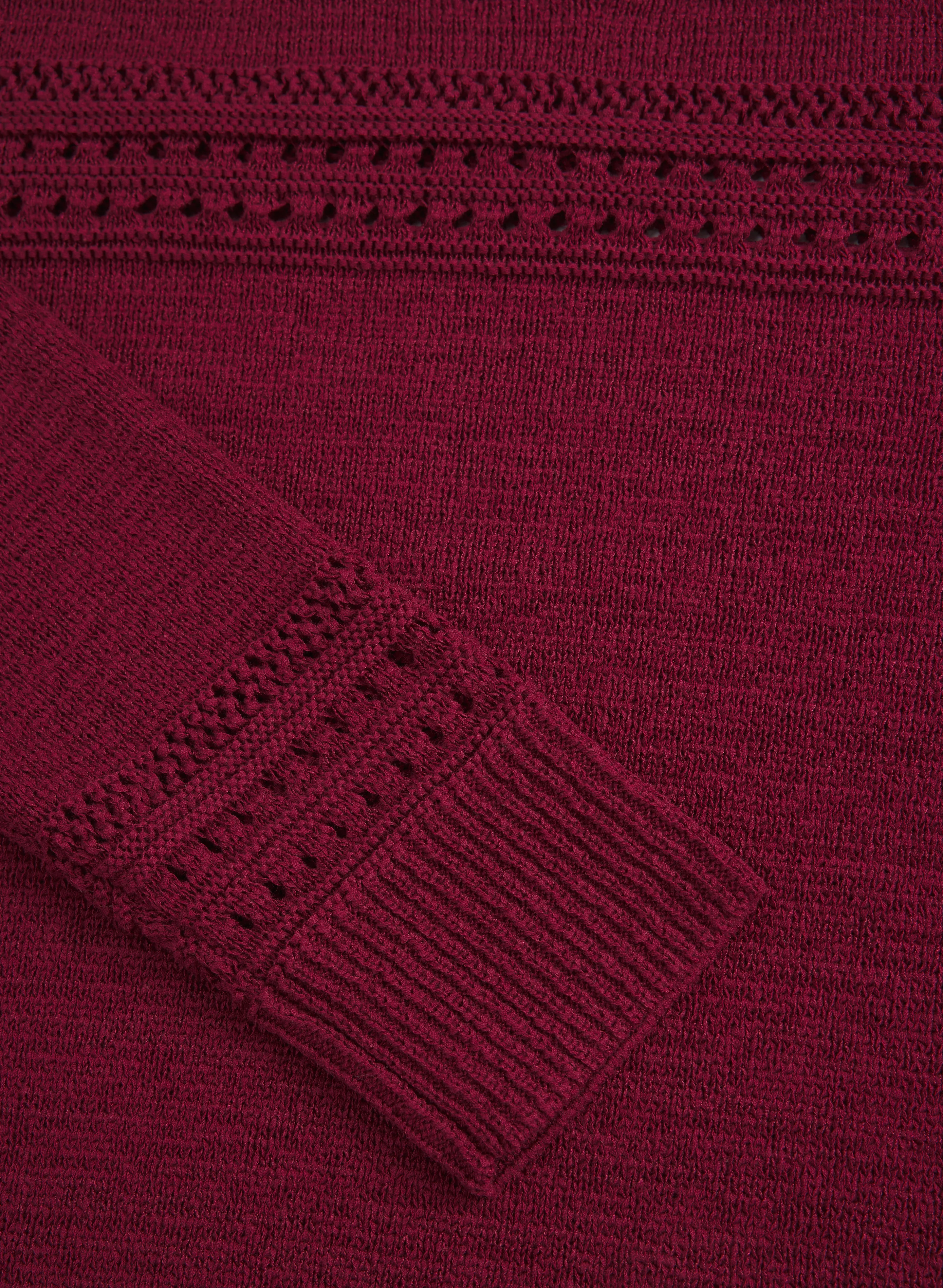 Pointelle Knit Sweater - Image 7