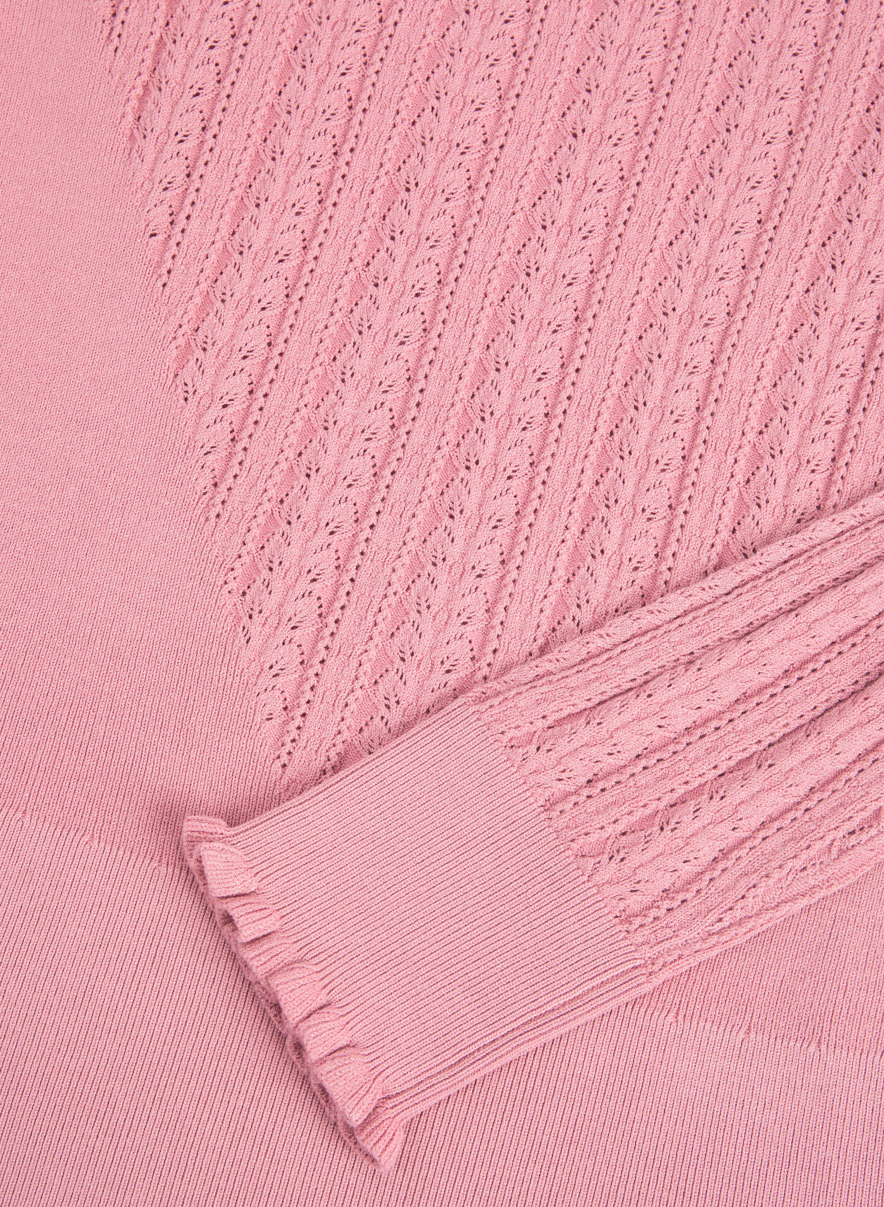 Pointelle Knit Sweater - Image 7