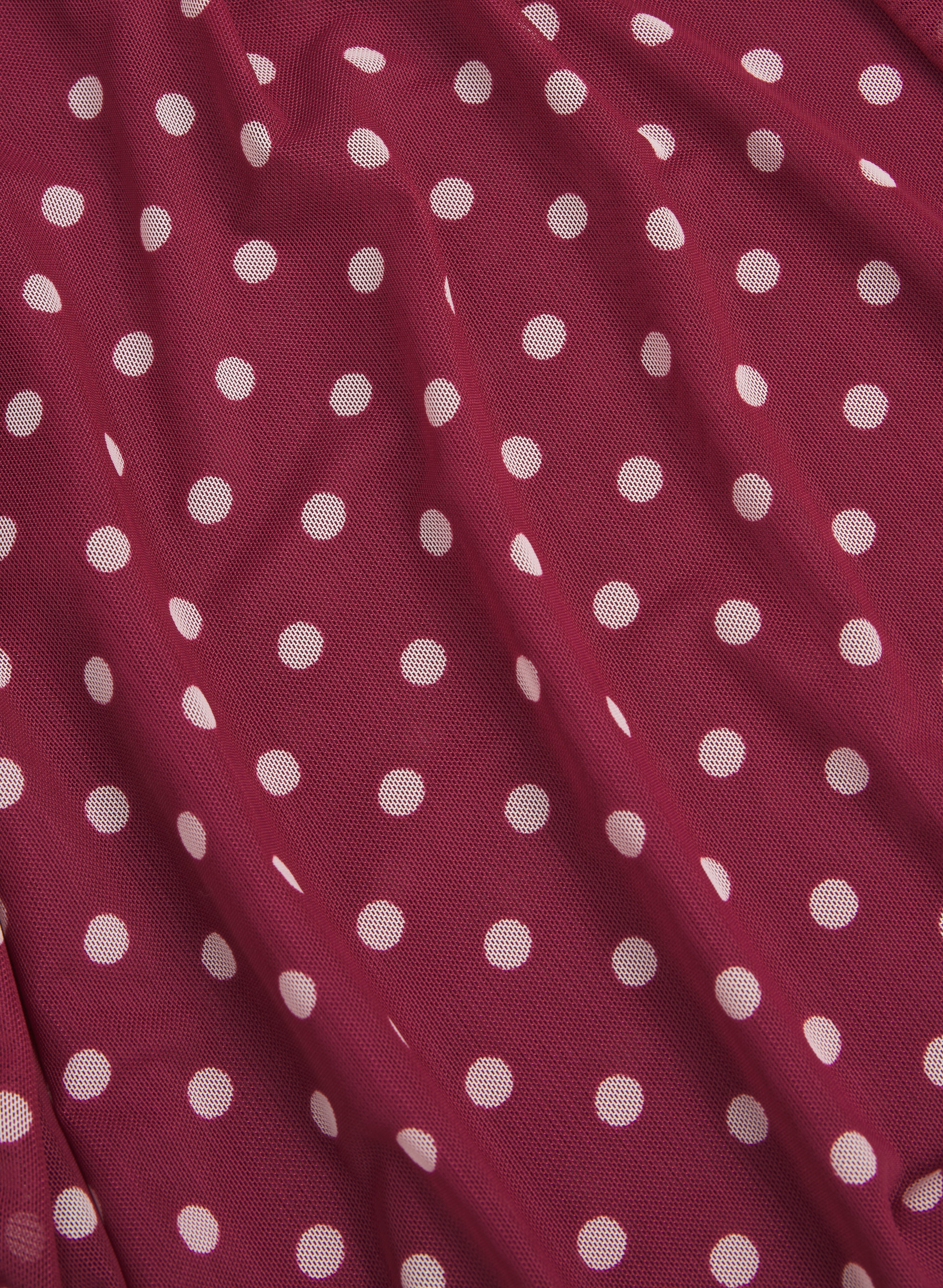 Polka Dot Mesh Top - Image 7