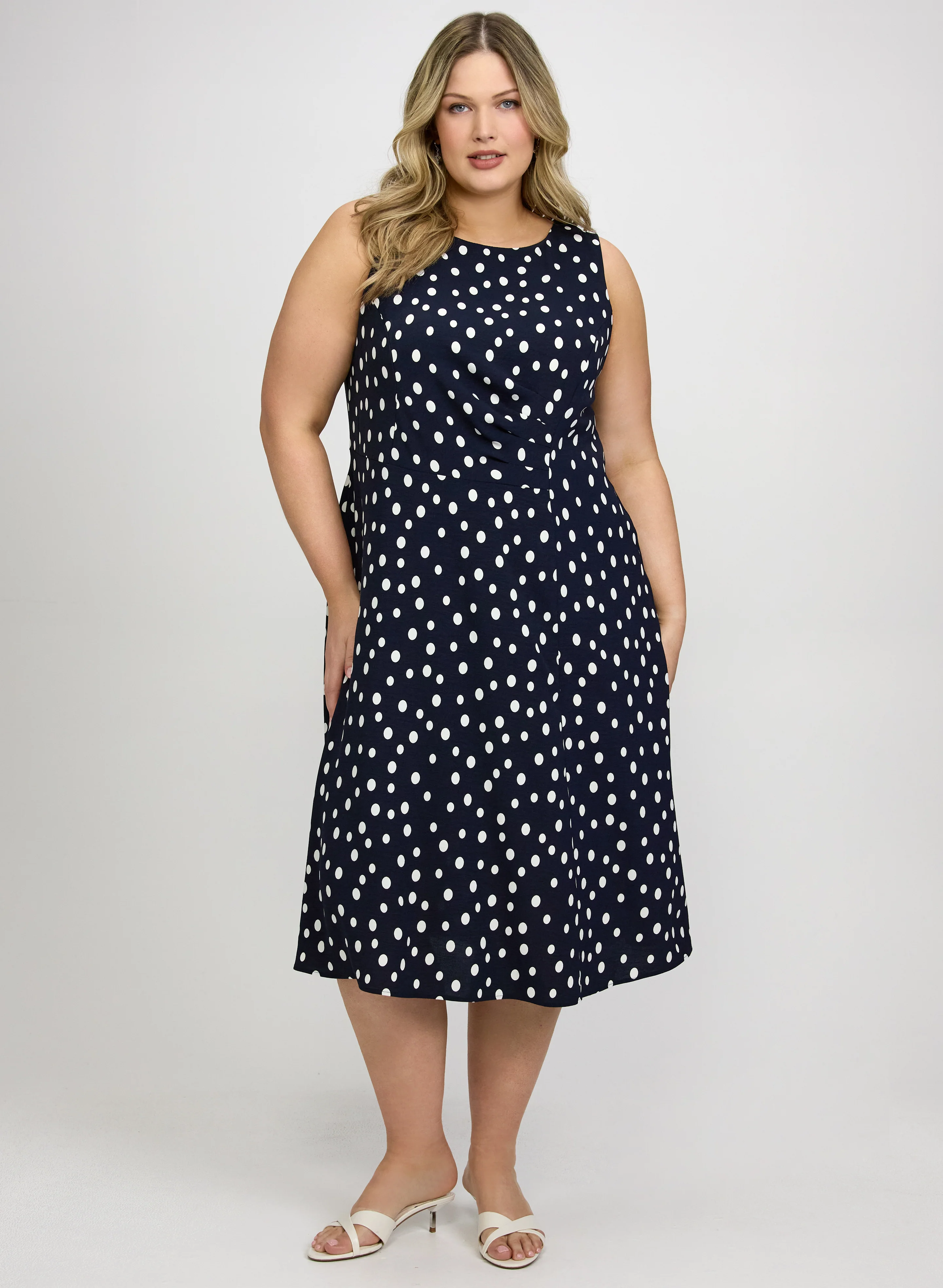 Polka Dot Midi Dress