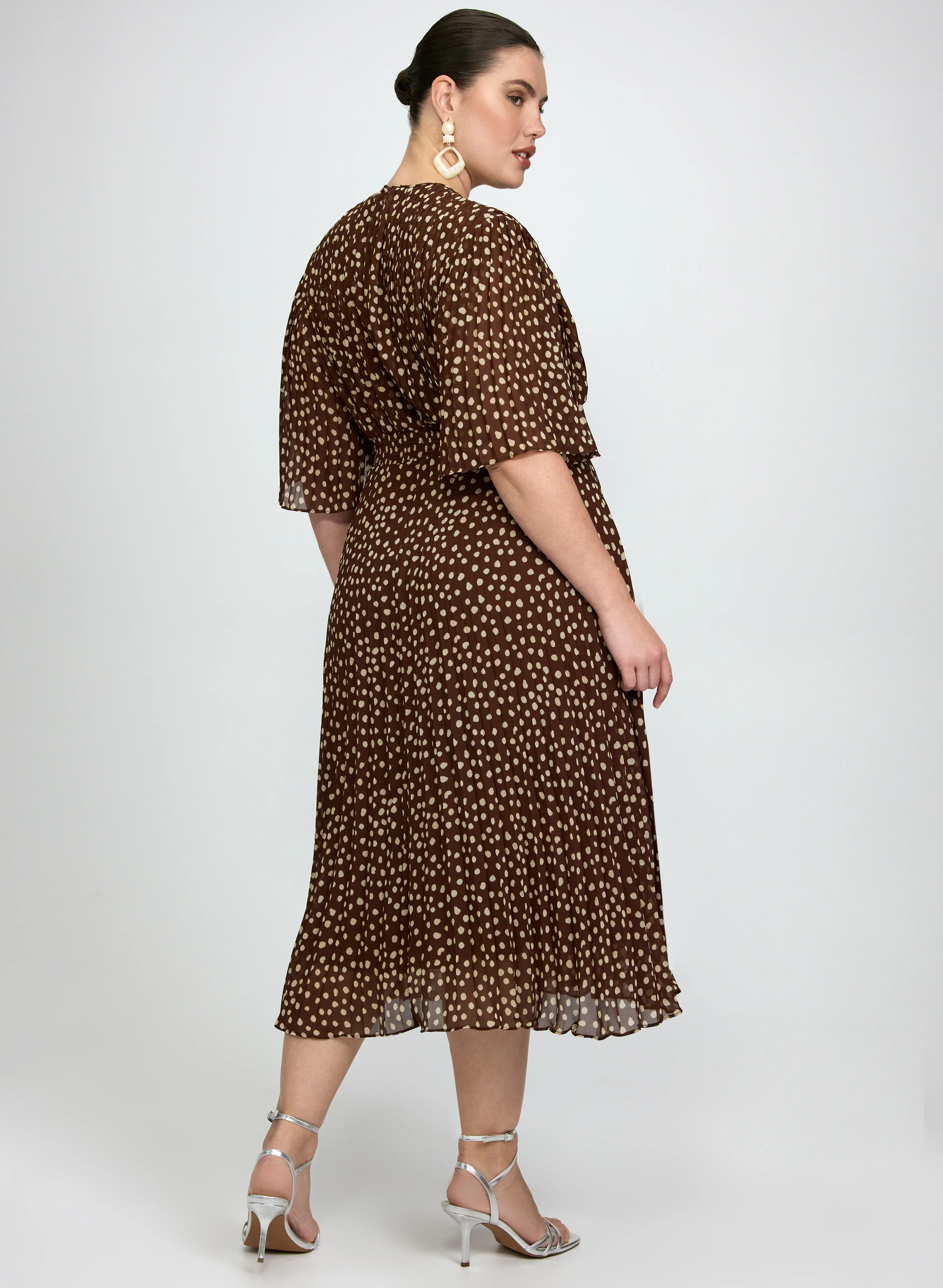 Polka Dot Midi Dress - Image 5