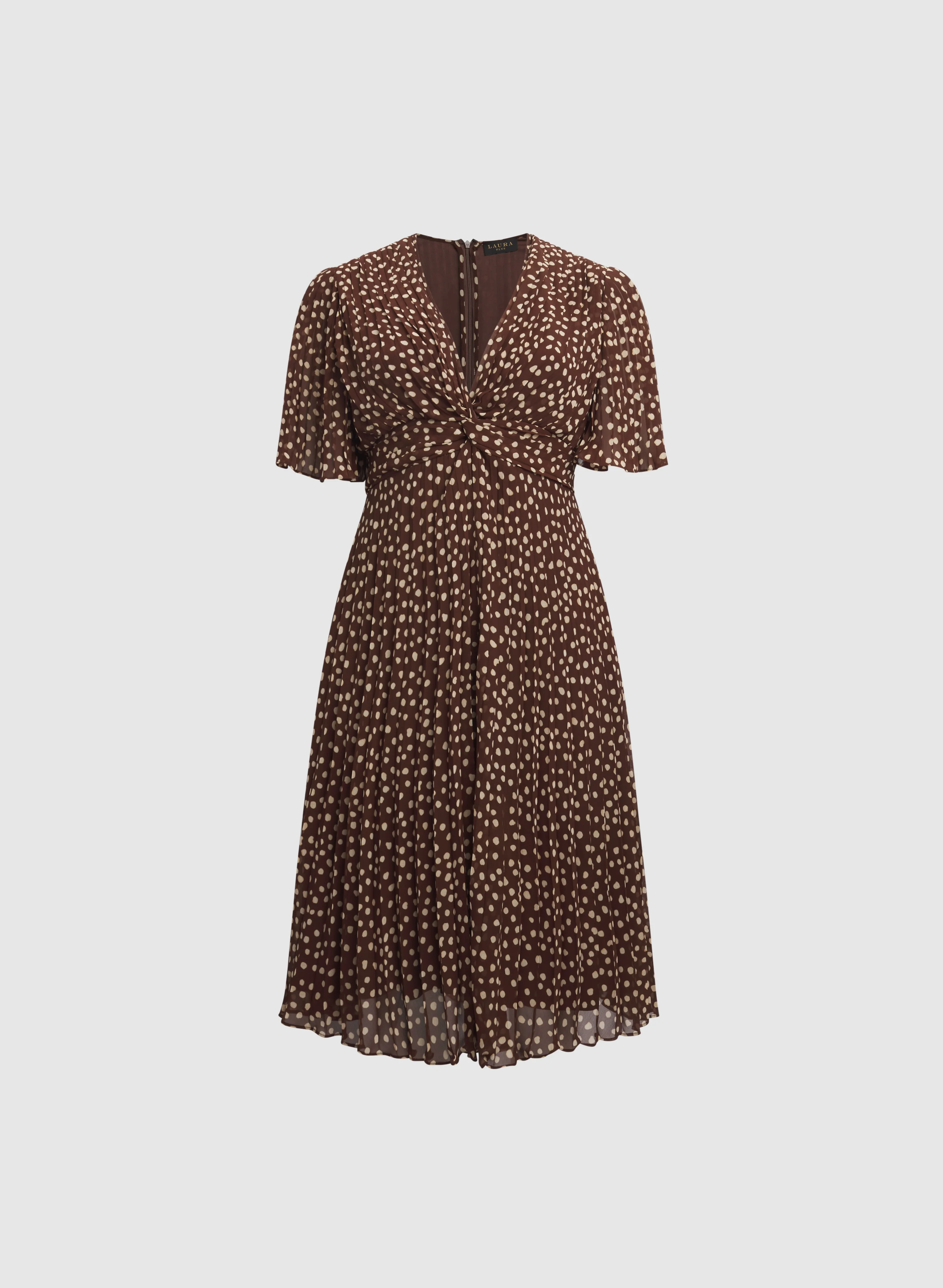Polka Dot Midi Dress - Image 6