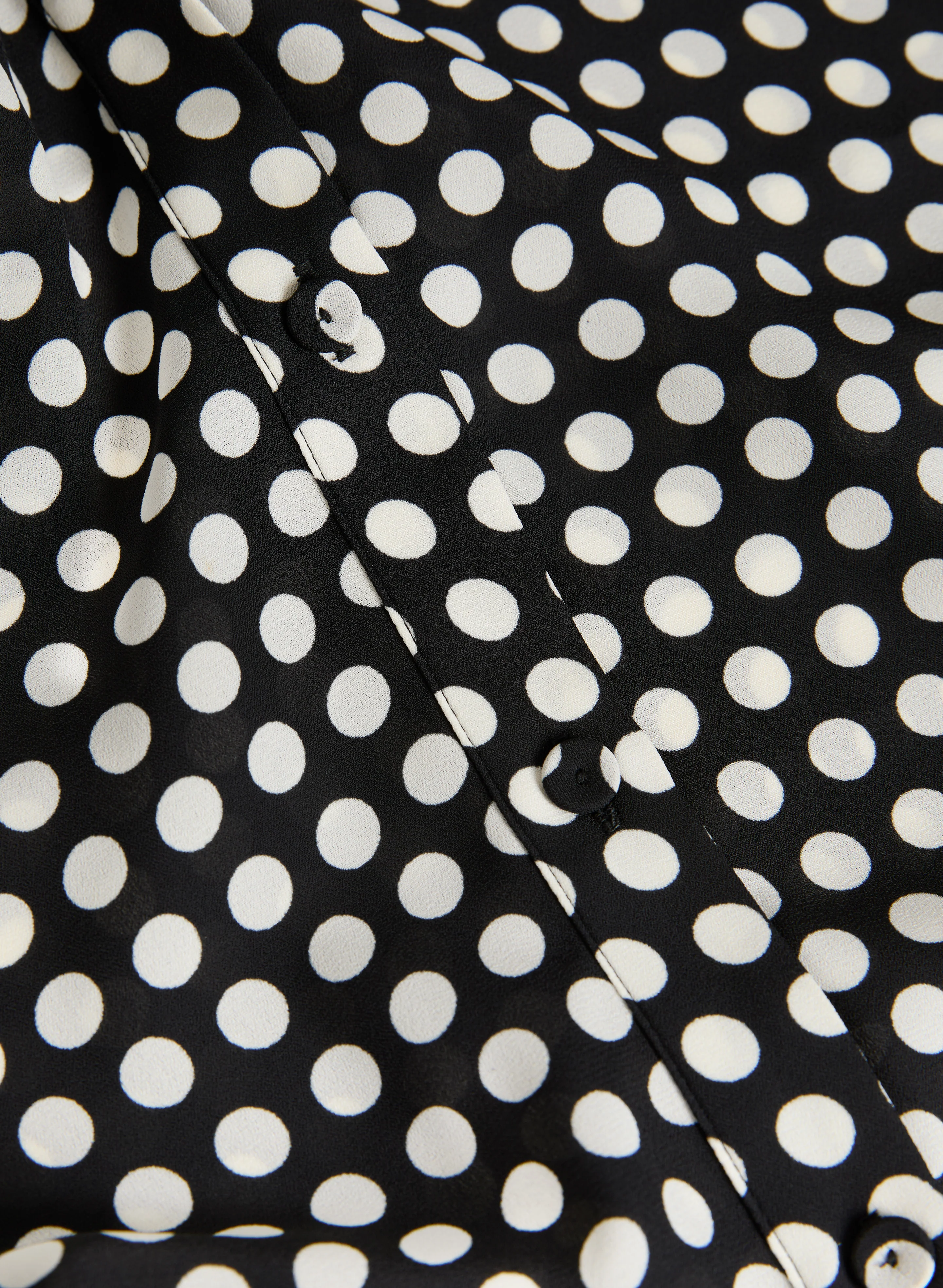 Polka Dot Print Sleeveless Blouse - Image 7