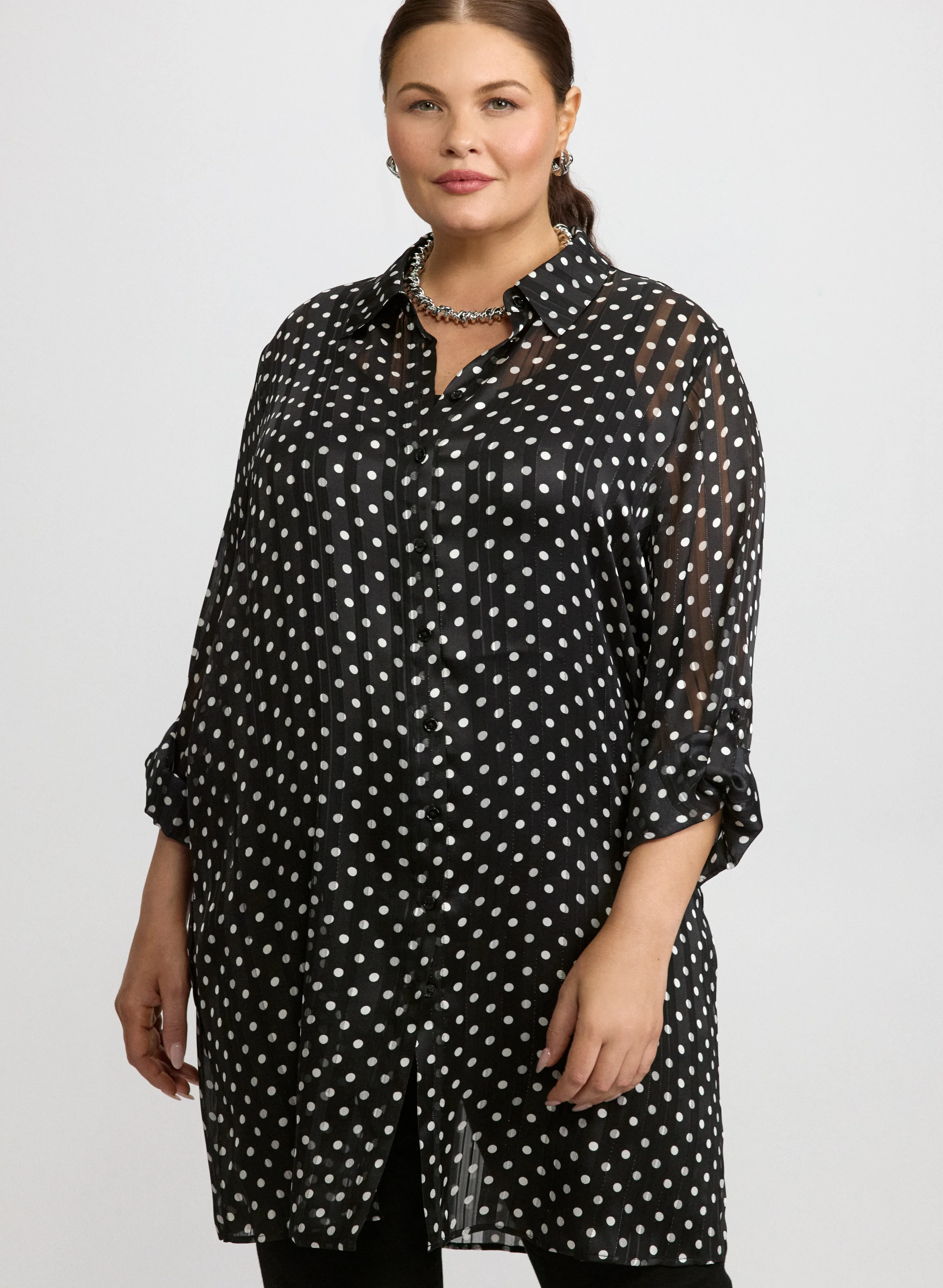 Printed Chiffon Blouse - Image 11