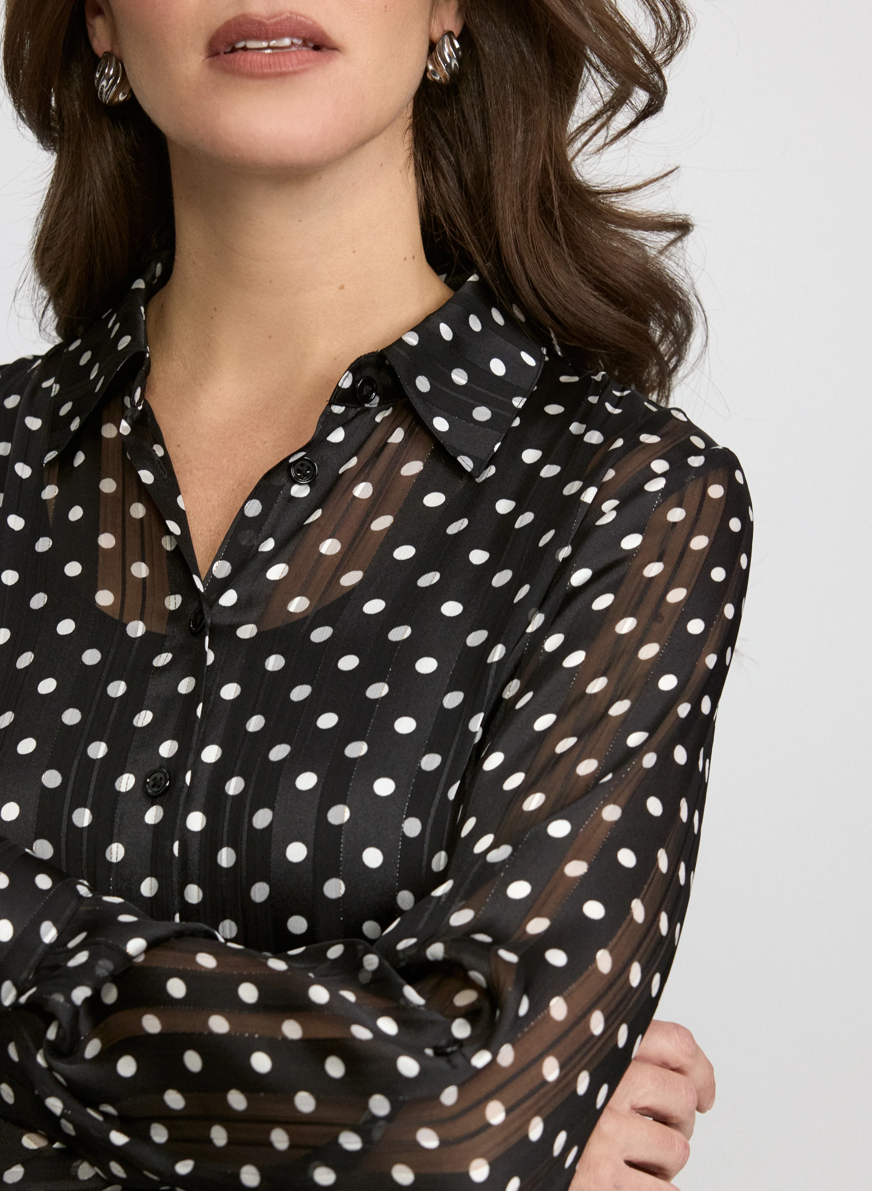 Printed Chiffon Blouse - Image 5