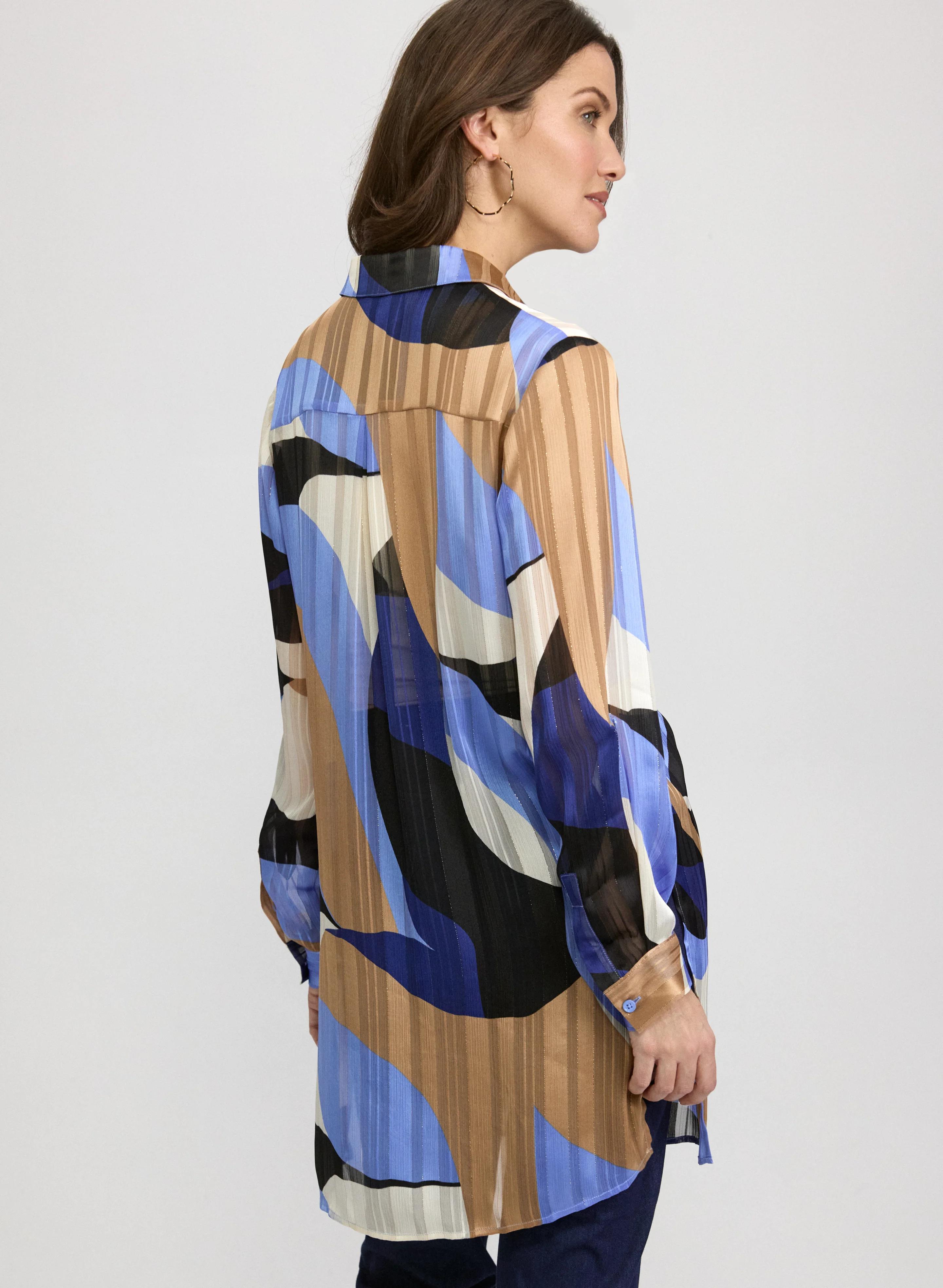 Printed Chiffon Blouse - Image 4