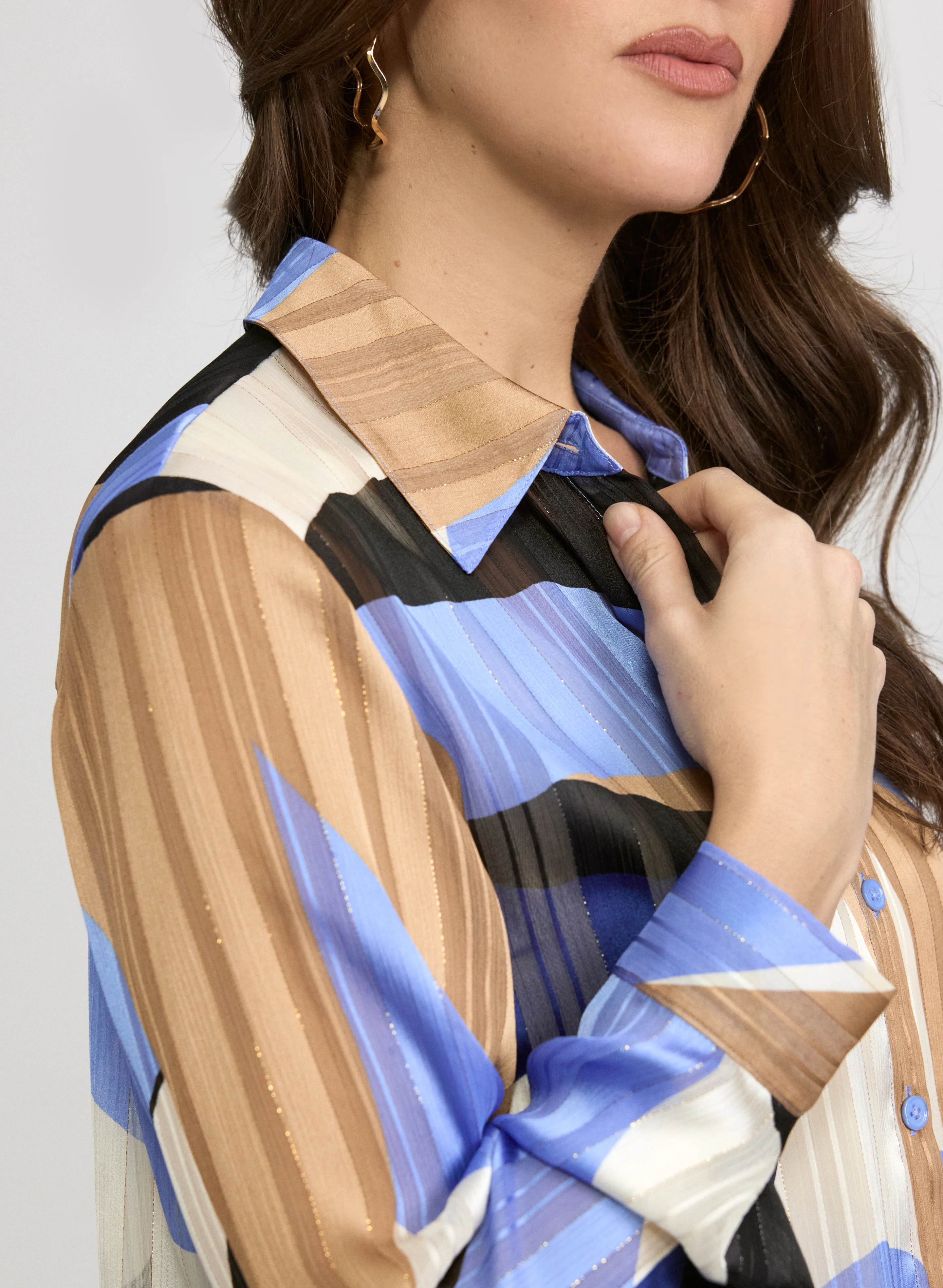 Printed Chiffon Blouse - Image 5