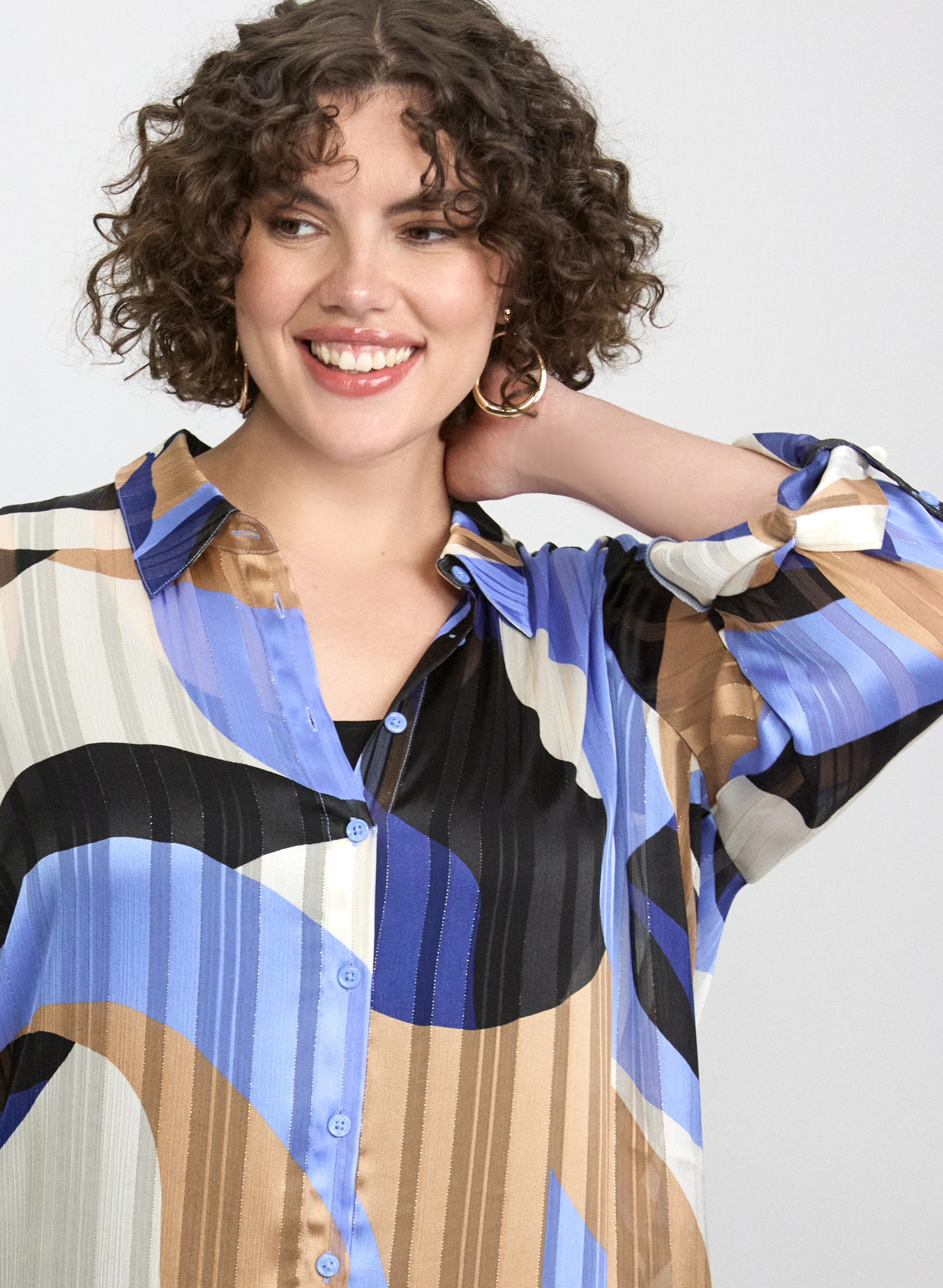 Printed Chiffon Blouse - Image 9