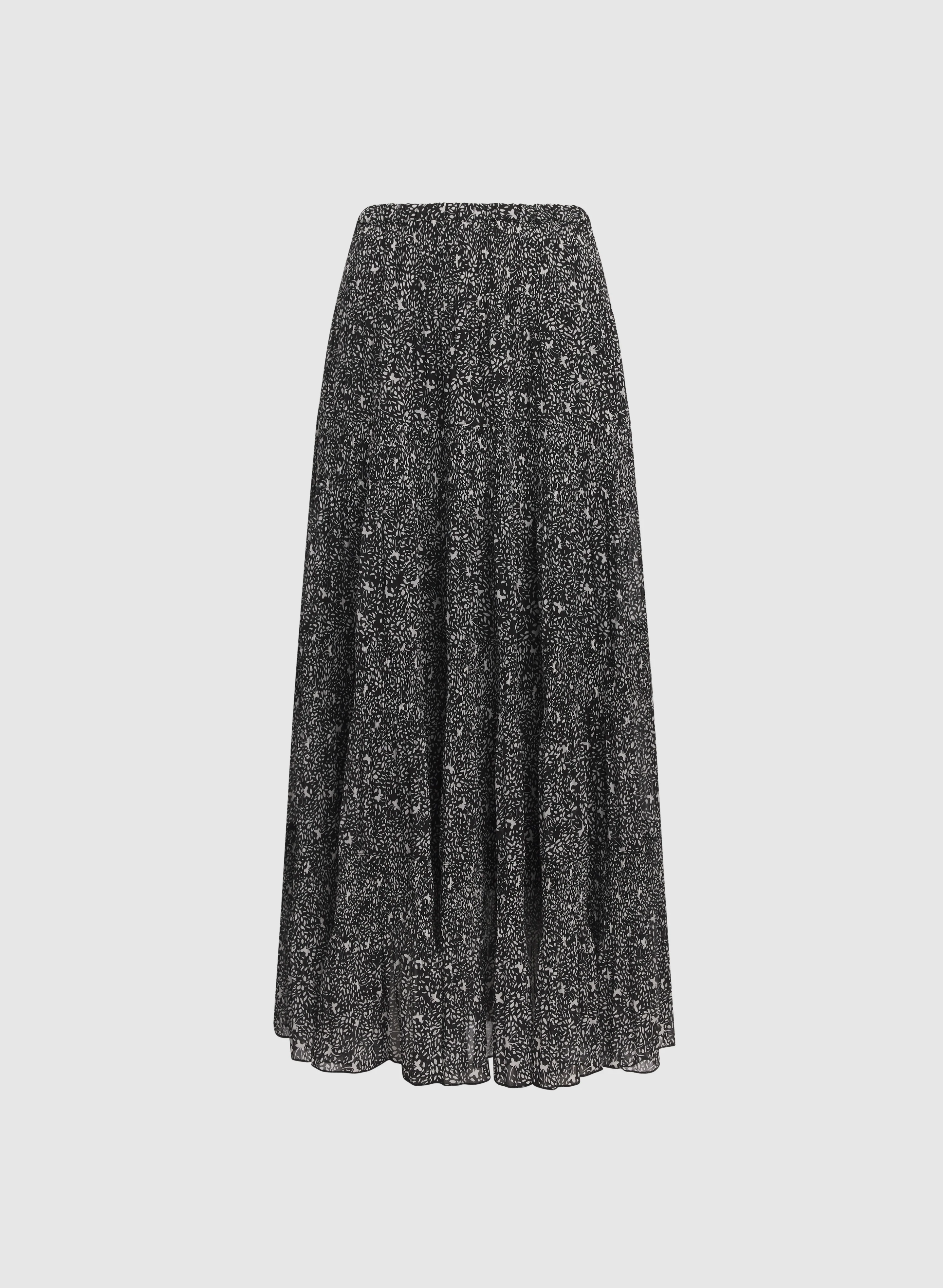 Printed Chiffon Maxi Skirt - Image 6