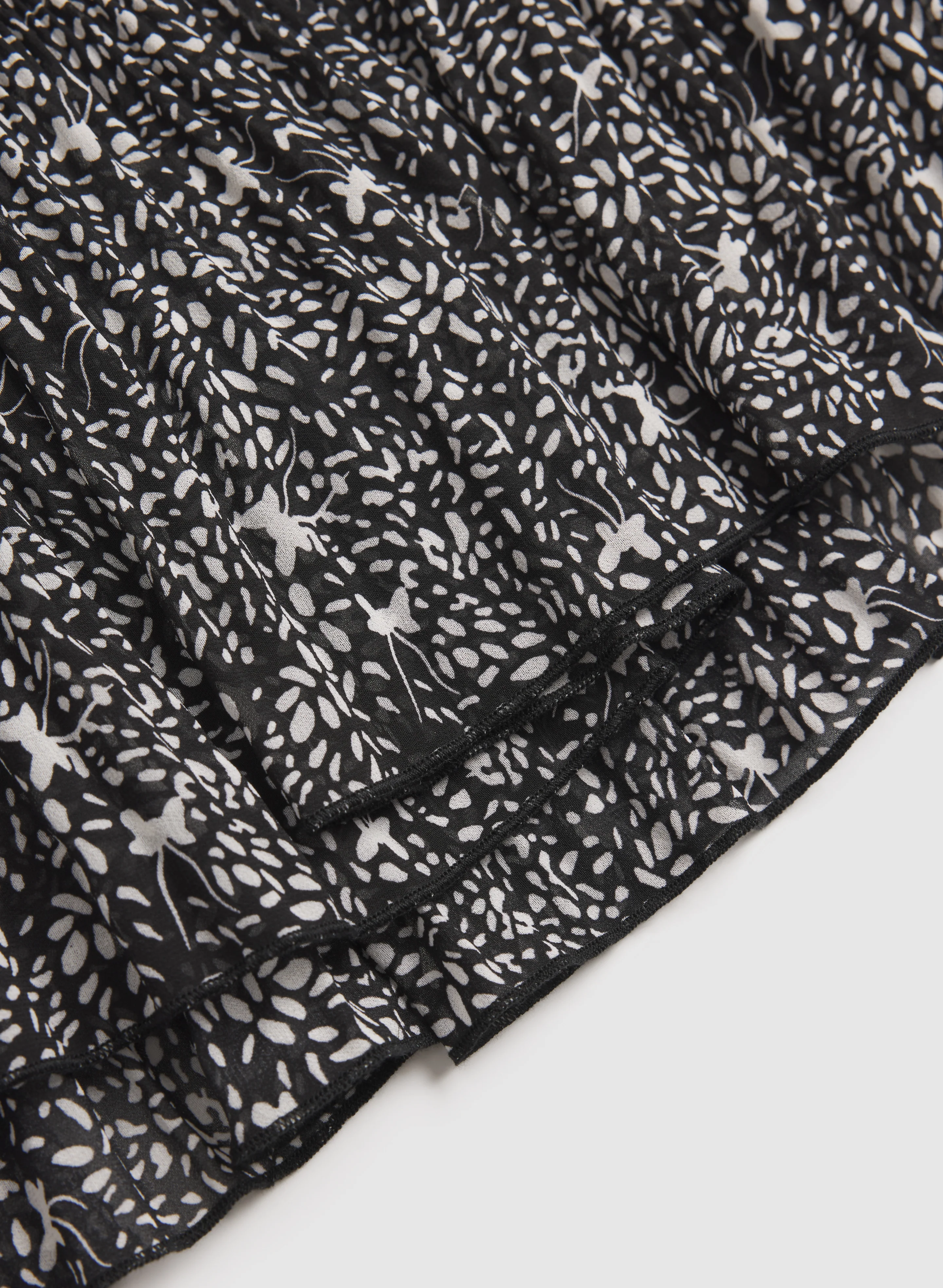 Printed Chiffon Maxi Skirt - Image 7