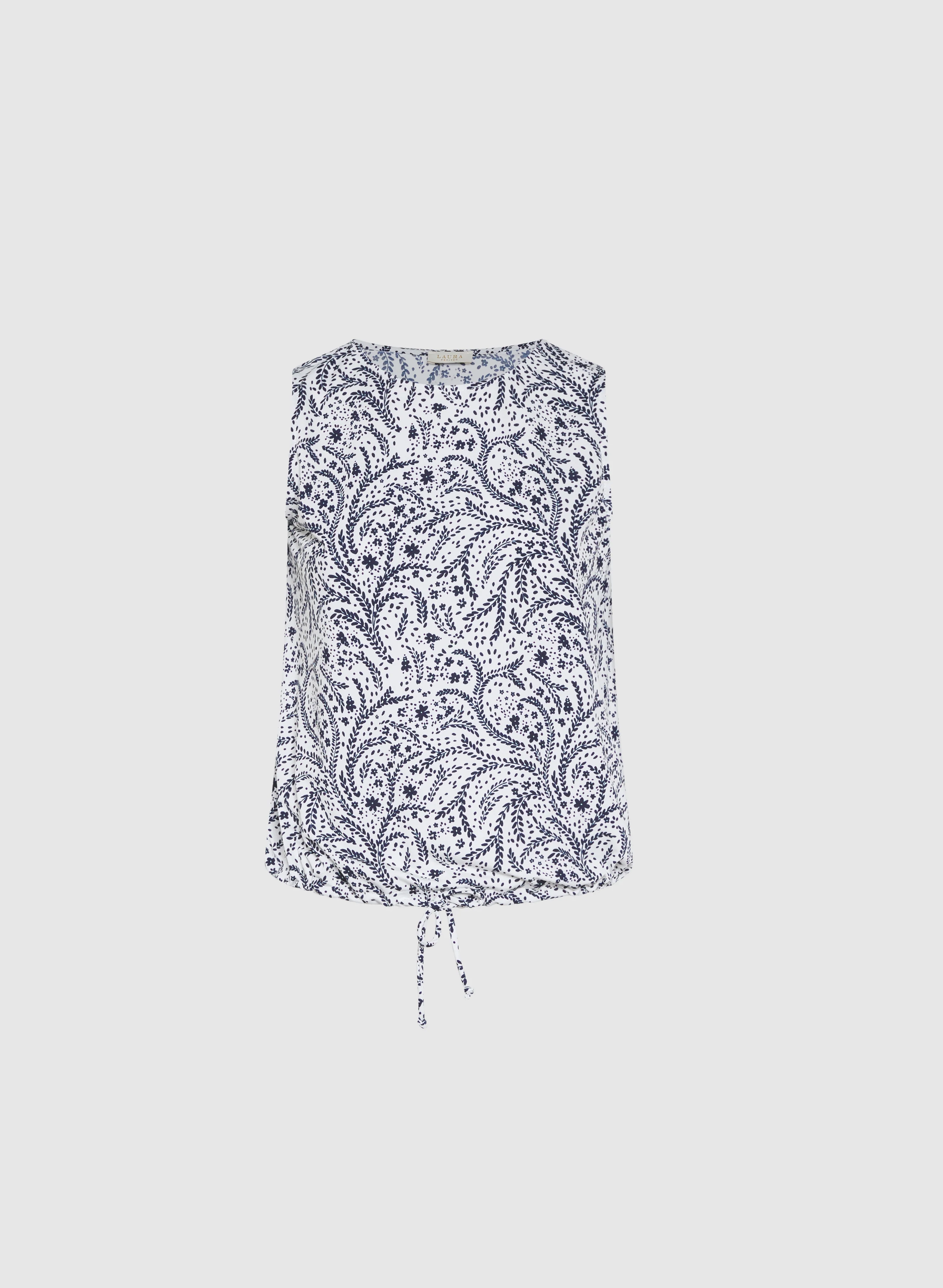 Printed Drawstring Top - Image 6