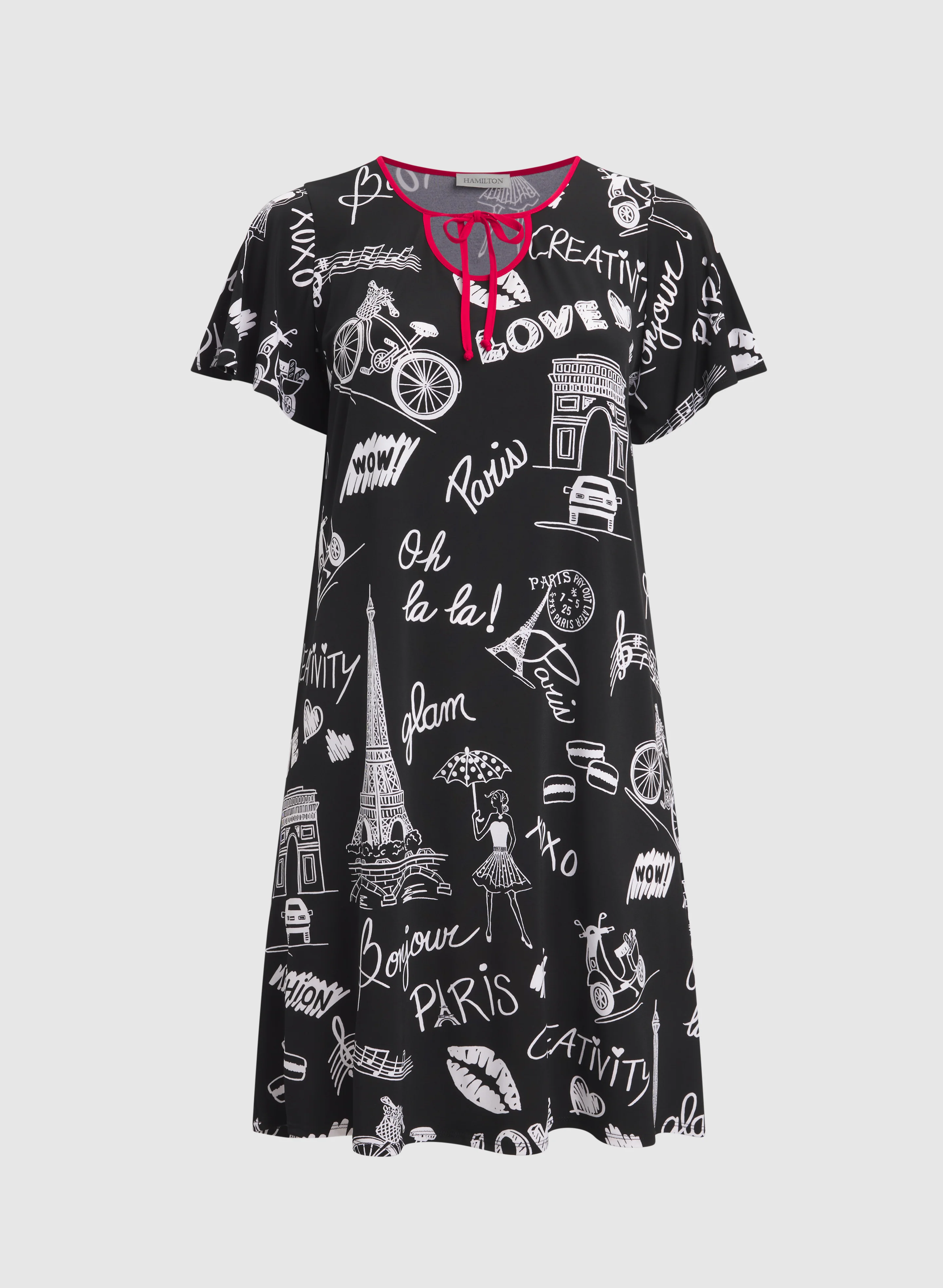 Printed Jersey Nightgown - Image 6
