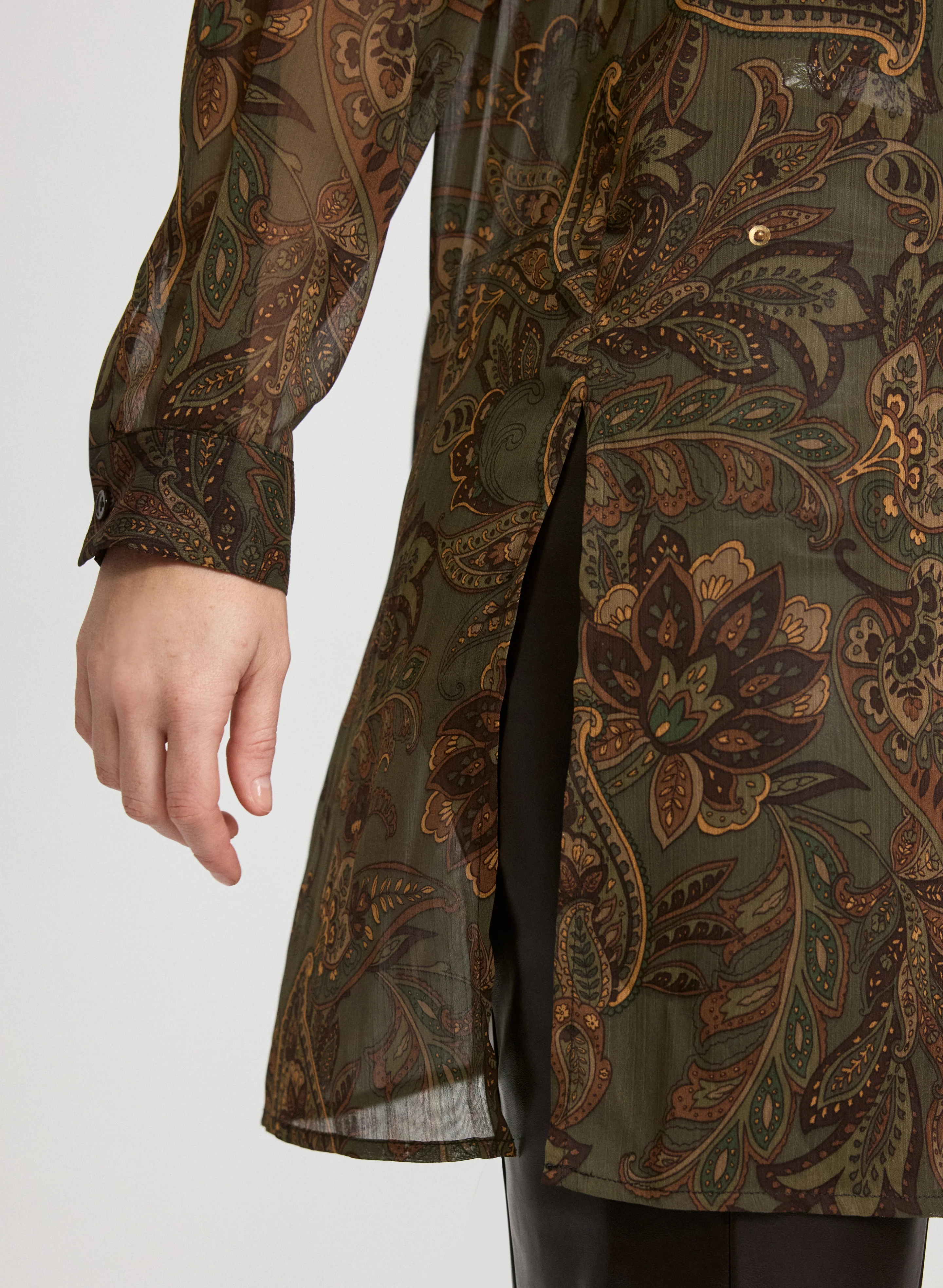 Printed Long Blouse - Image 7
