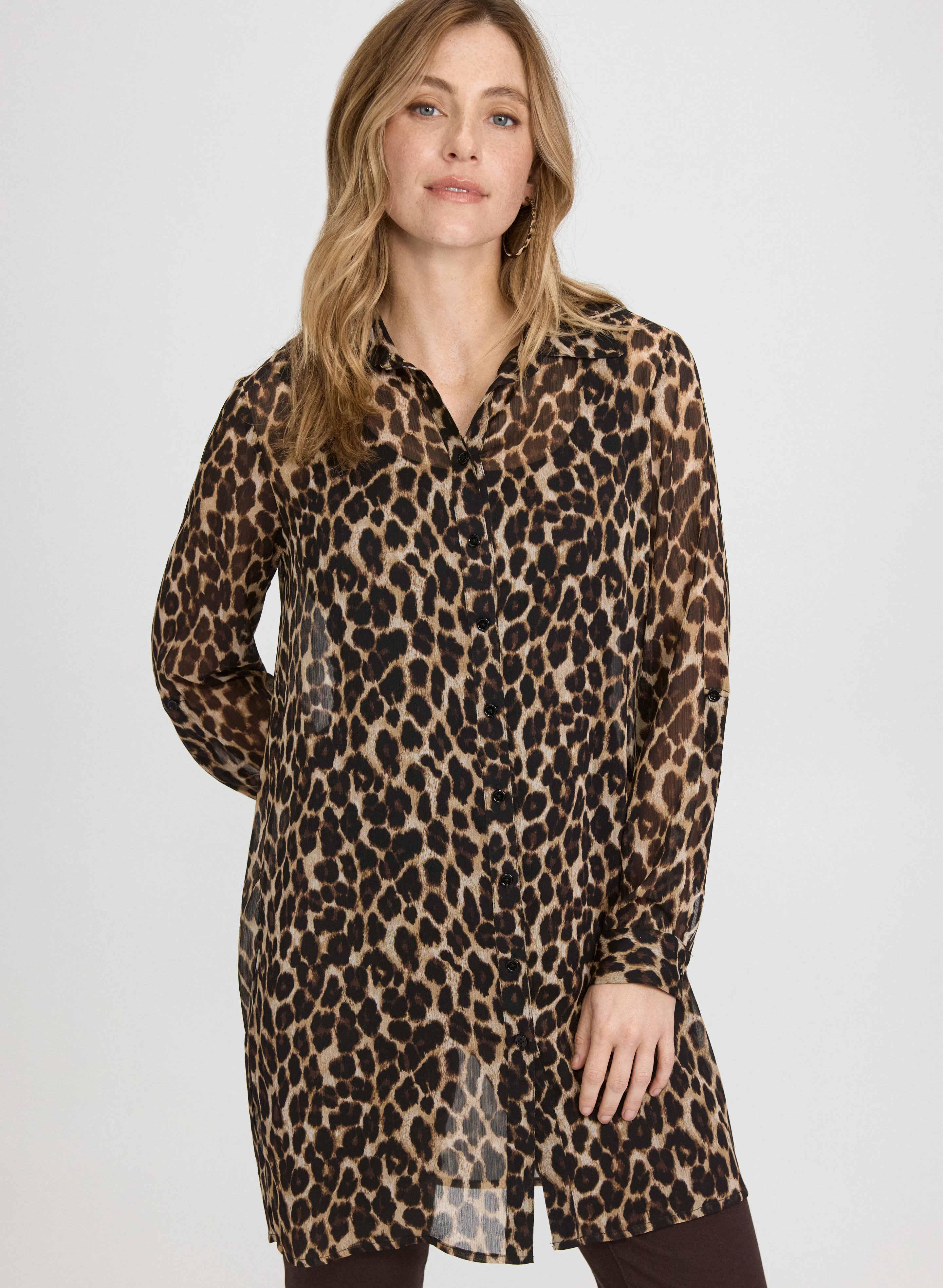 Printed Long Blouse - Image 7