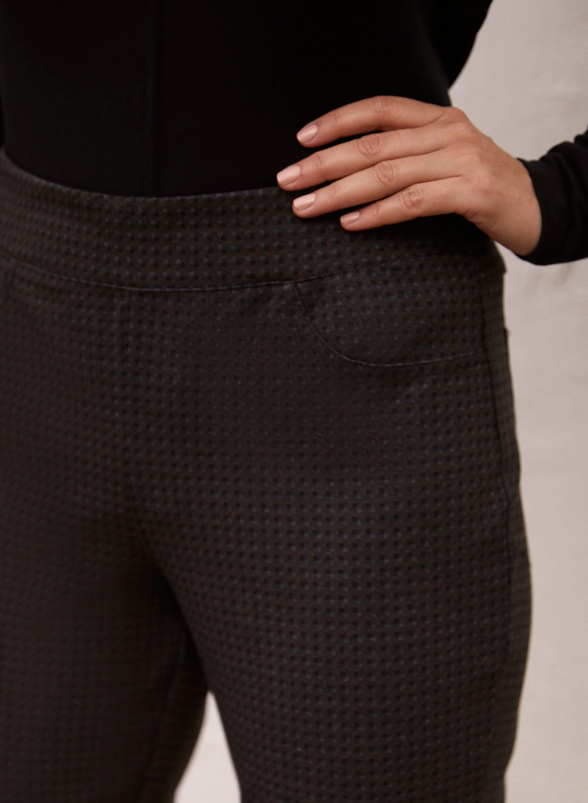 Printed Pull-On Slim Leg Pants - Image 2