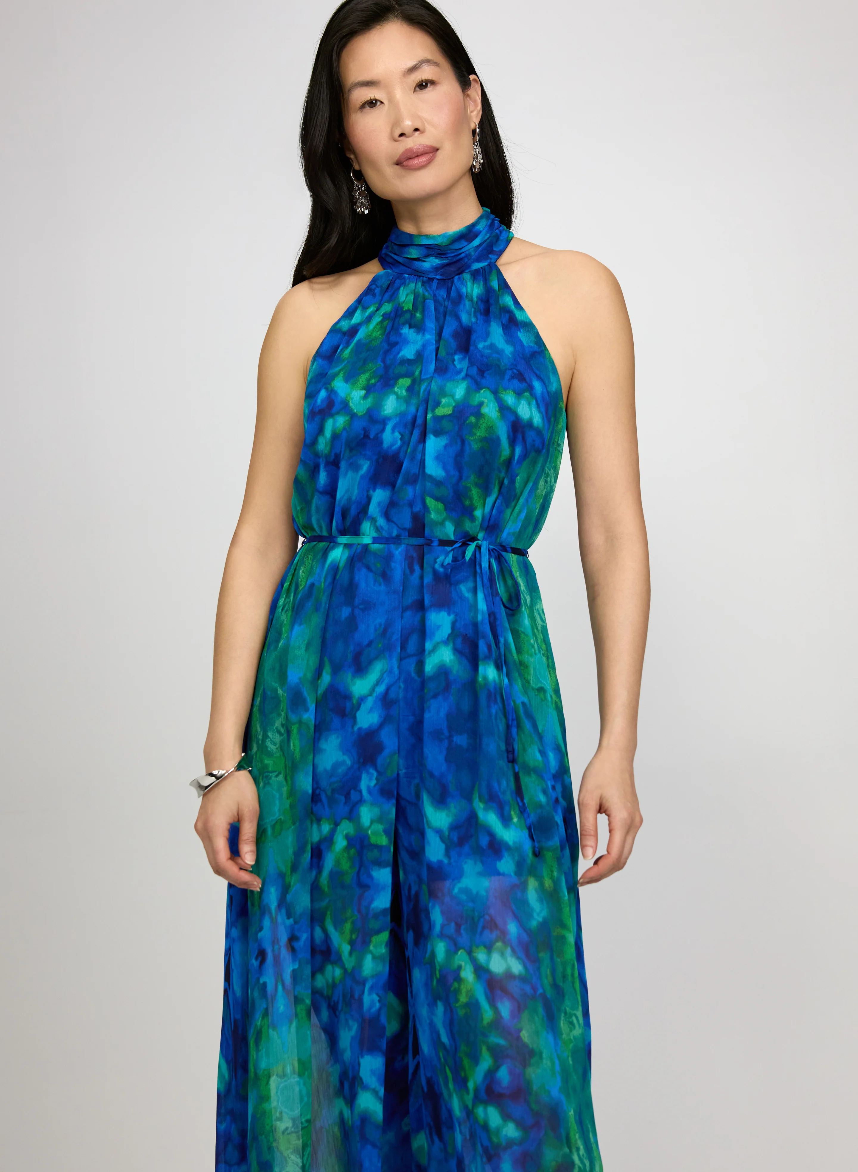 Printed Wide-Leg Jumpsuit - Image 8