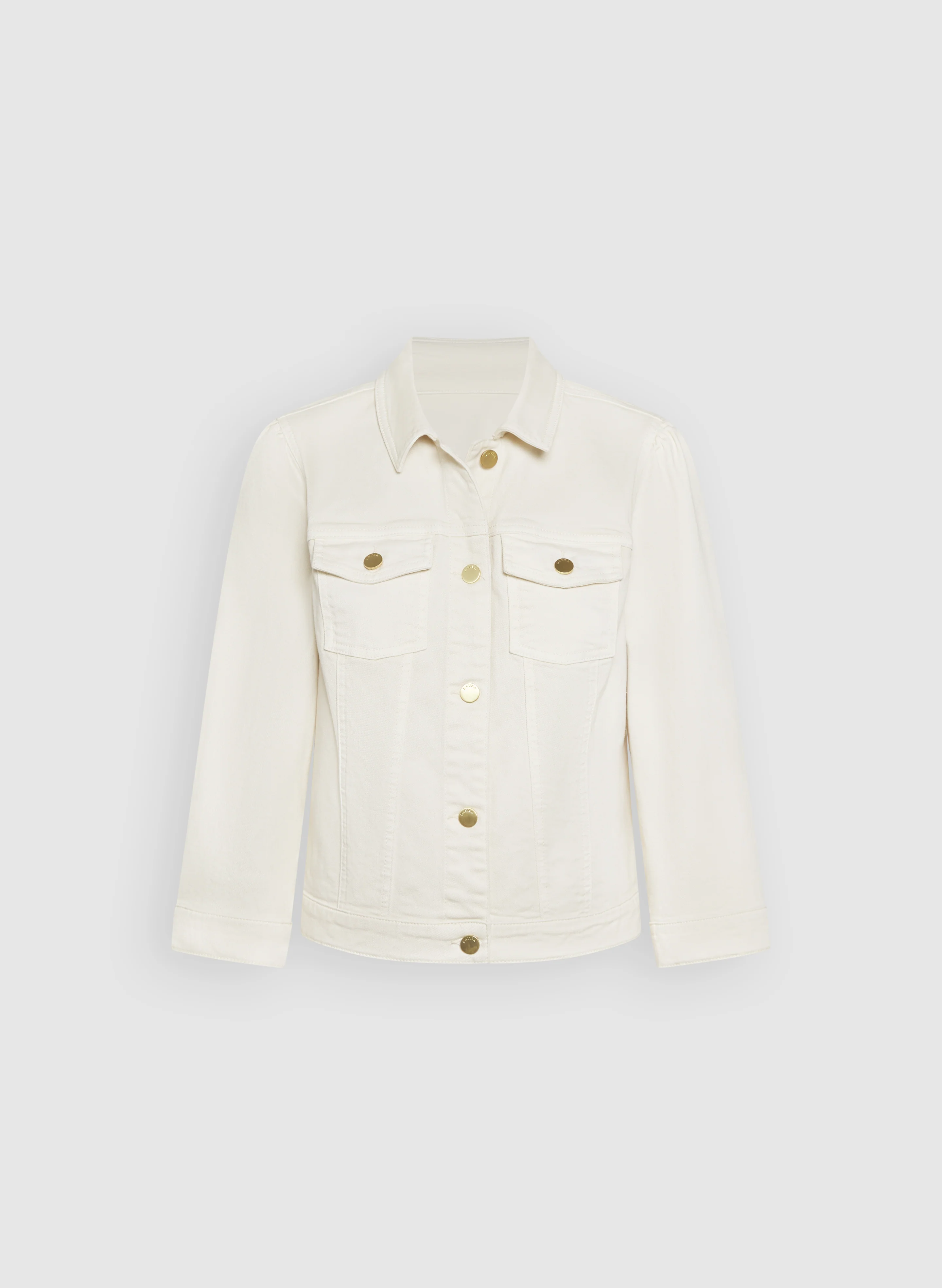 Puff Sleeve Denim Jacket - Image 7