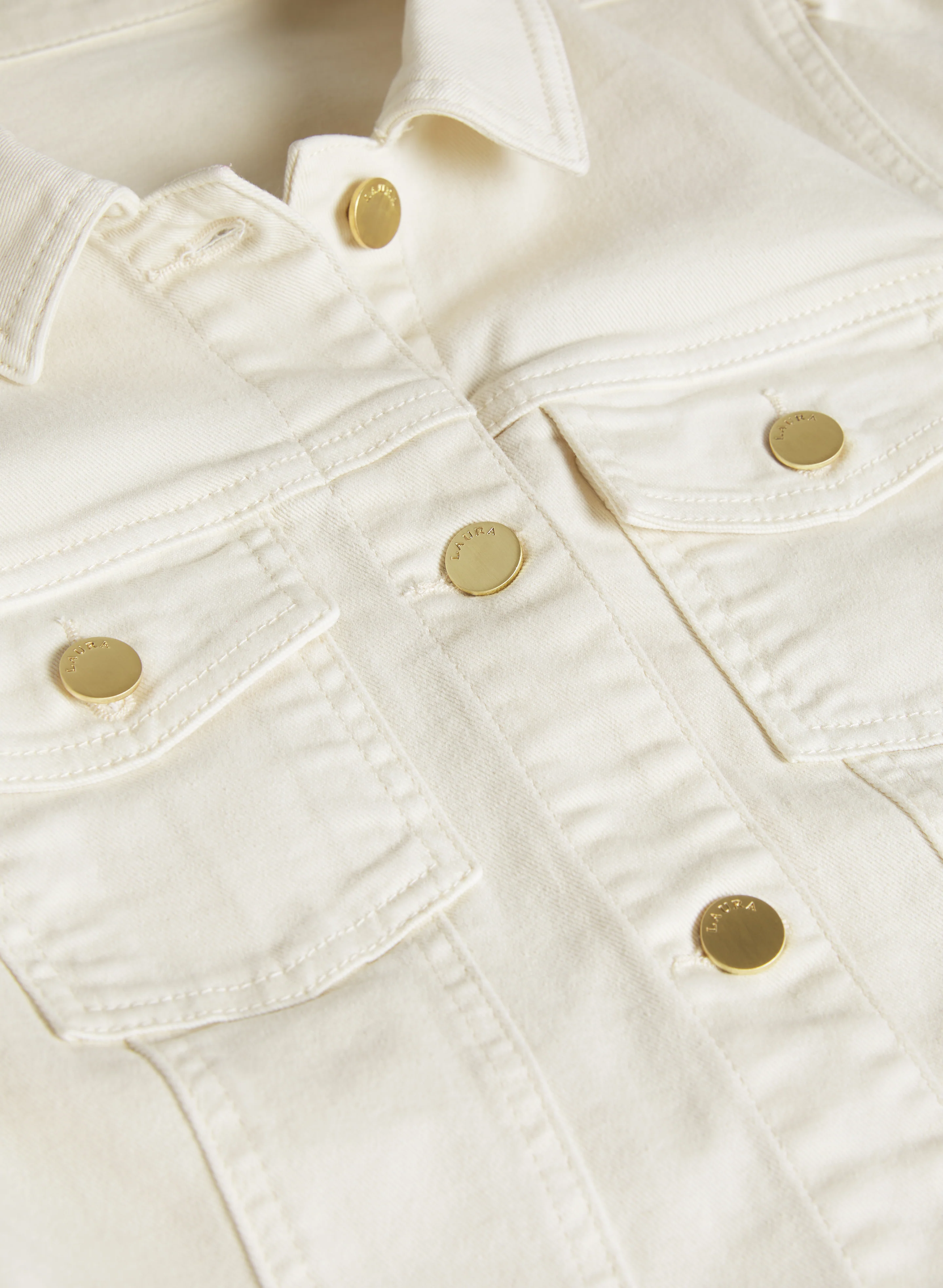 Puff Sleeve Denim Jacket - Image 8
