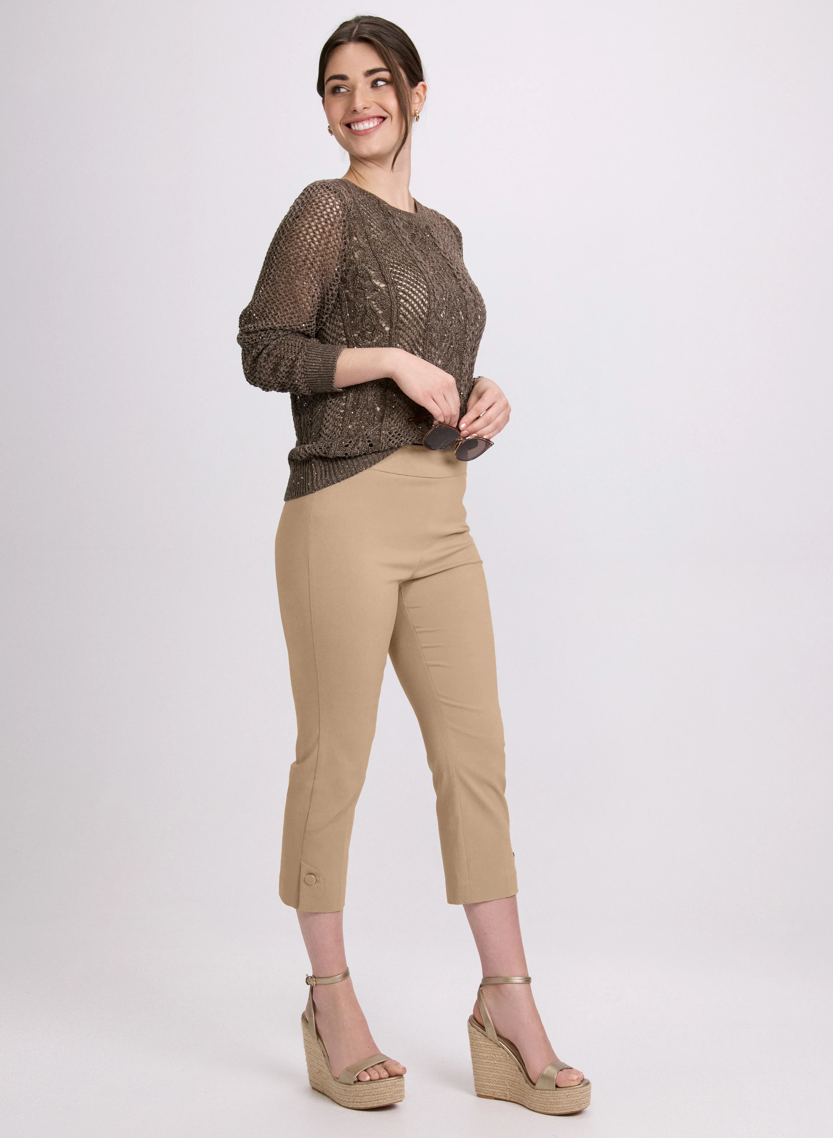 Pull-On Bengaline Capris - Image 5
