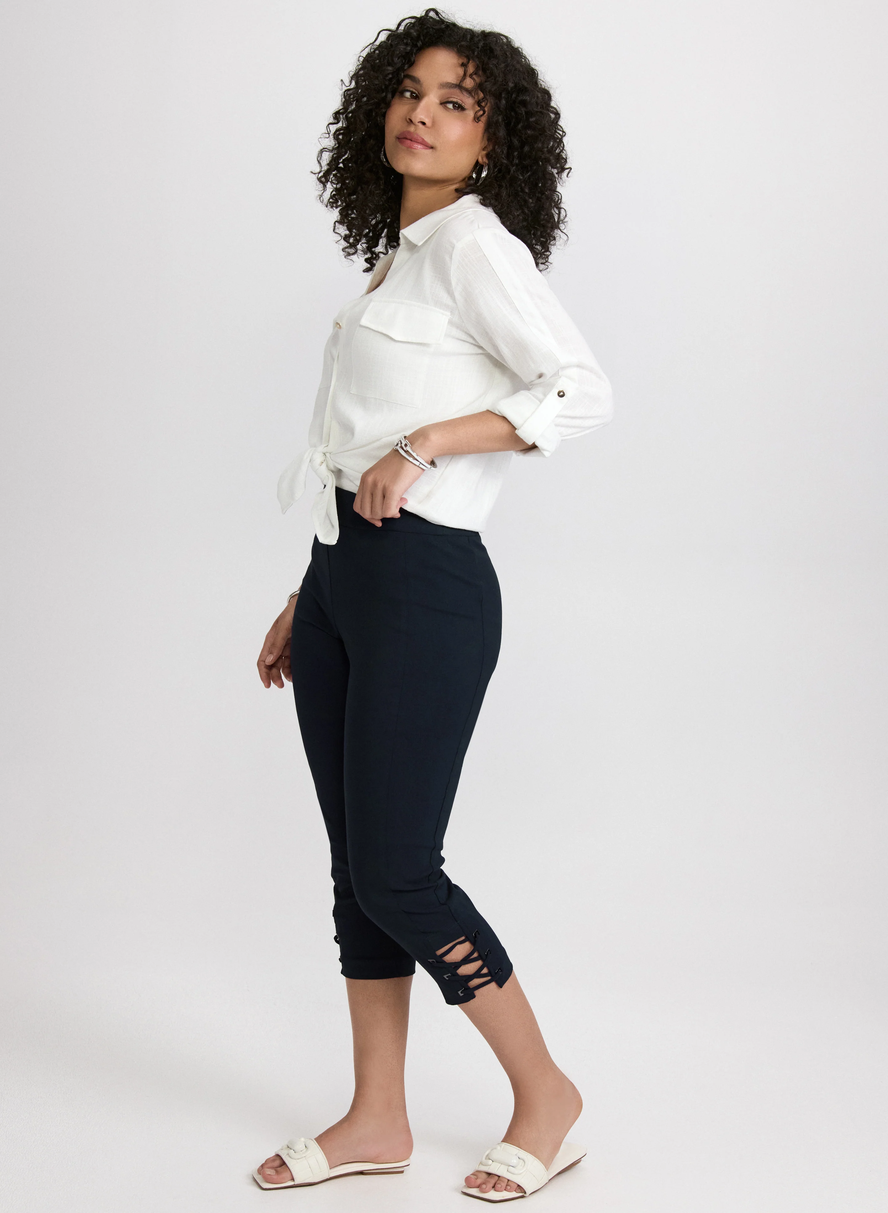 Pull-On Bengaline Capris - Image 4