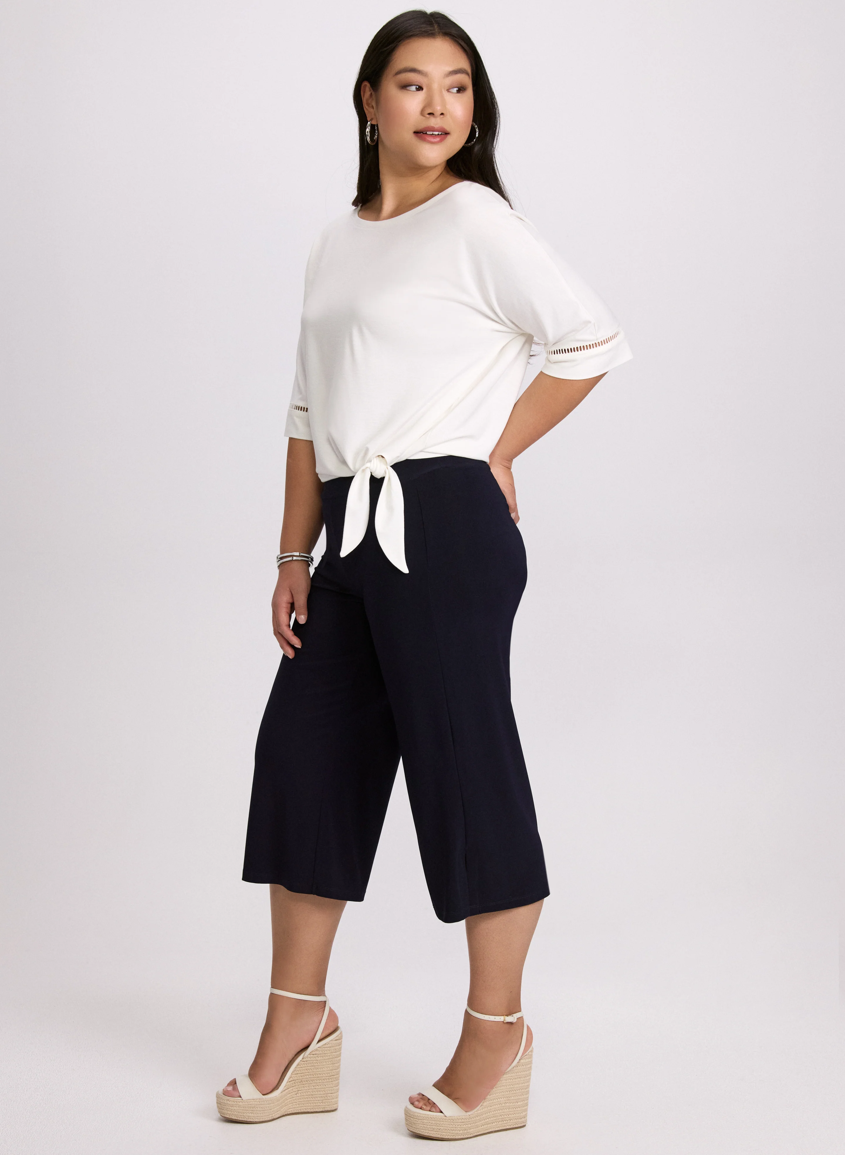 Side Slit Pull-On Capris - Image 3
