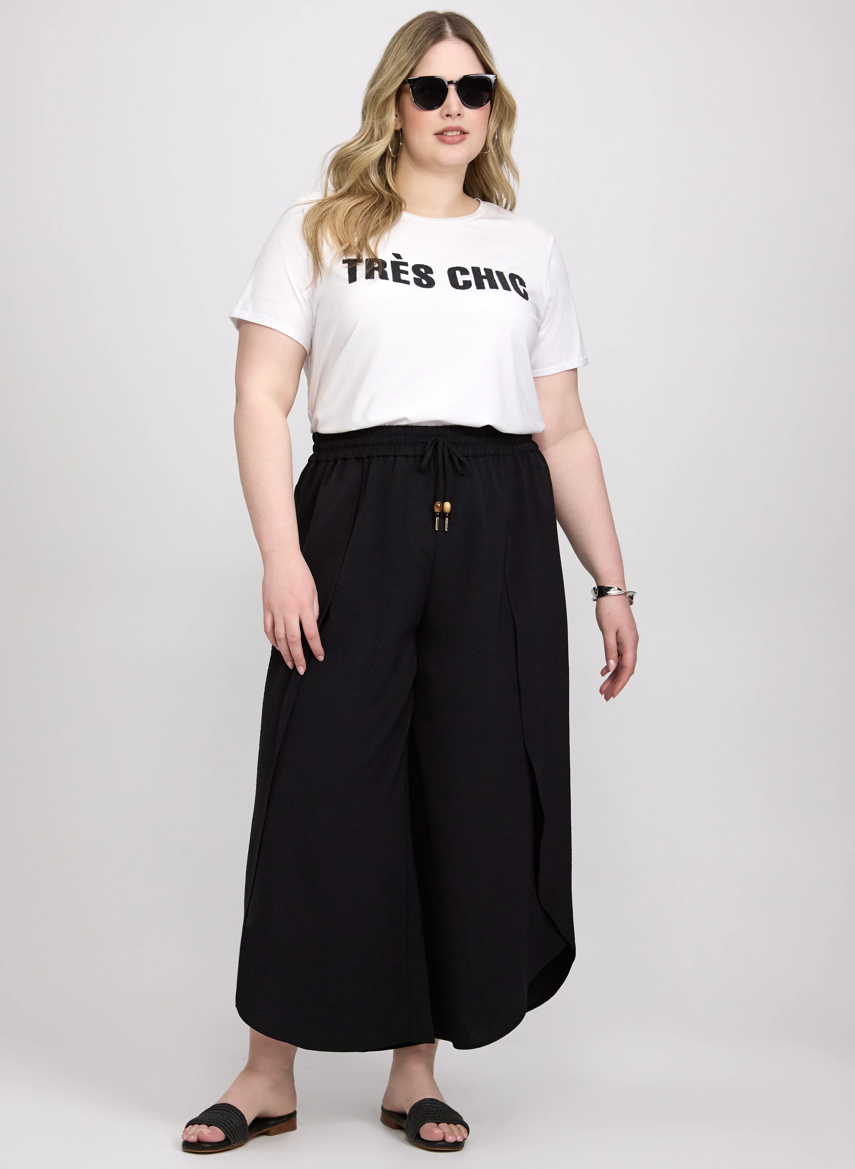 Wide-Leg Pull-On Capris - Image 3