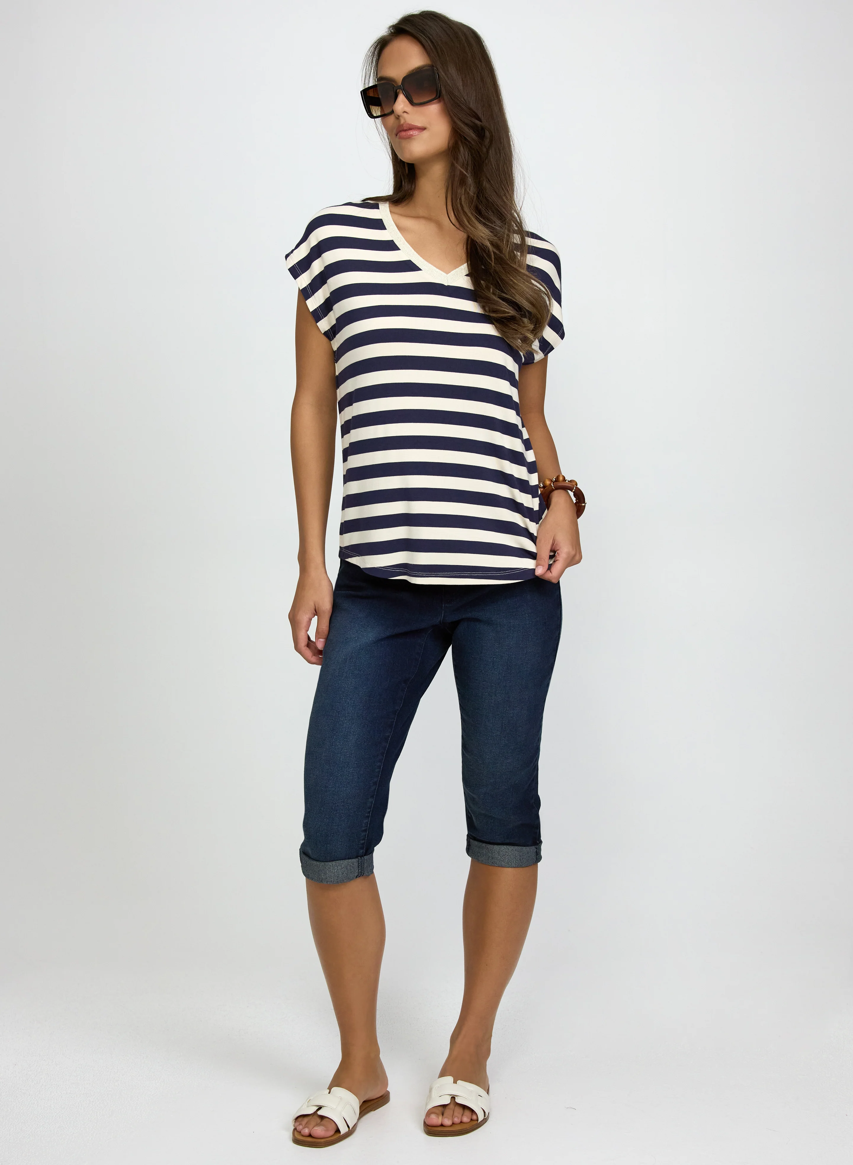 Pull-On Denim Capris - Image 3