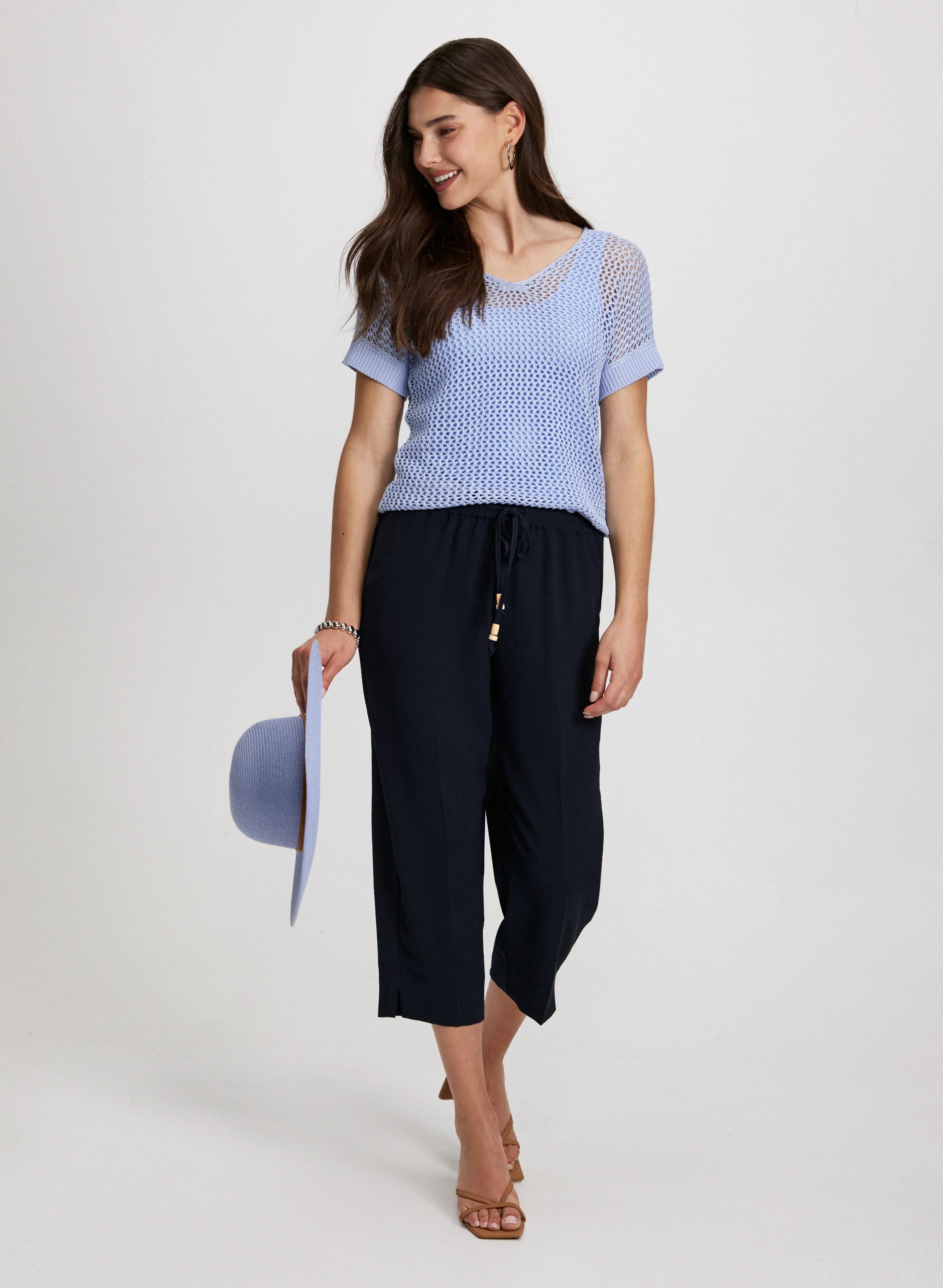 Pull-On Drawstring Capris - Image 3