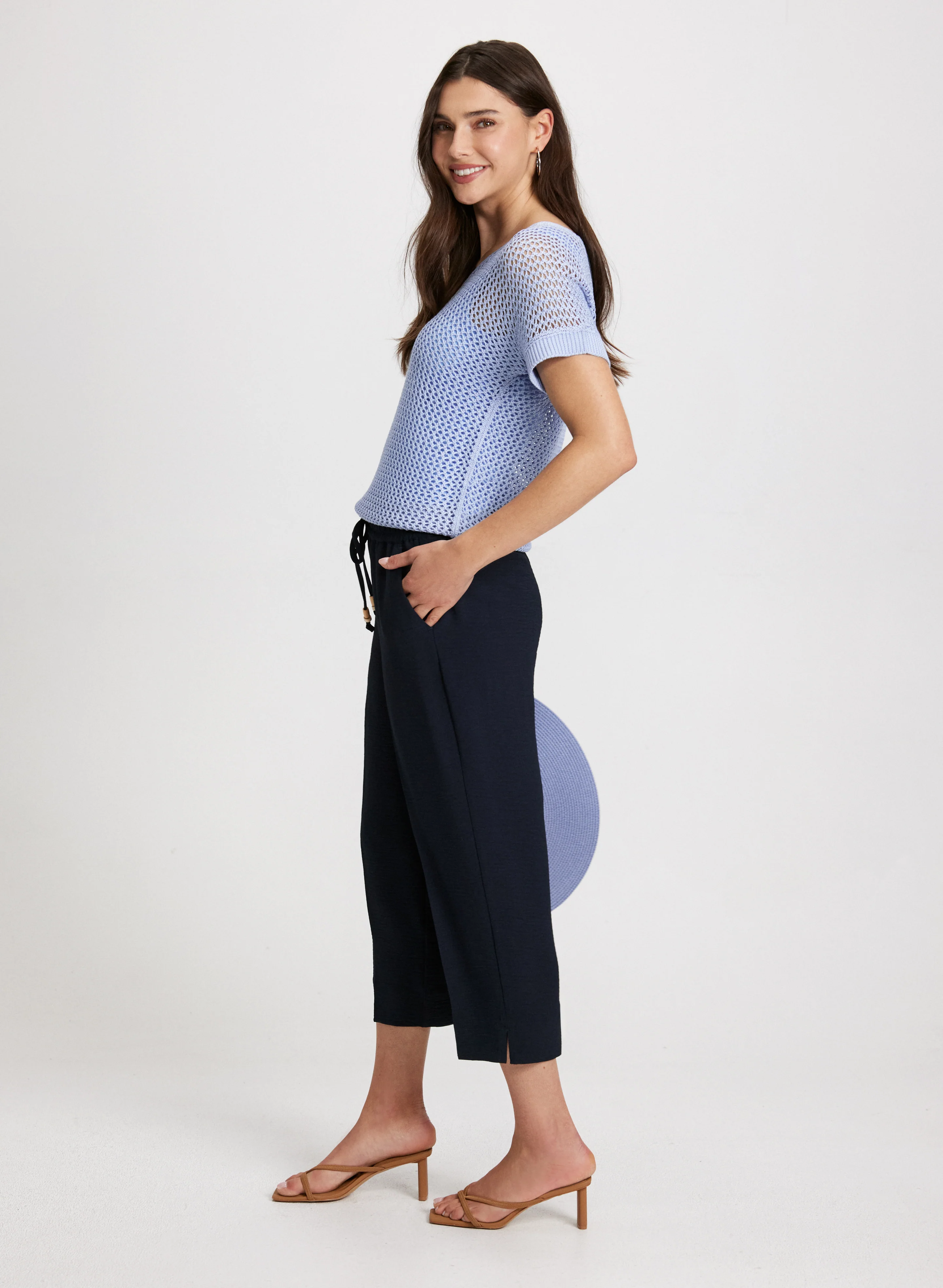 Pull-On Drawstring Capris - Image 4