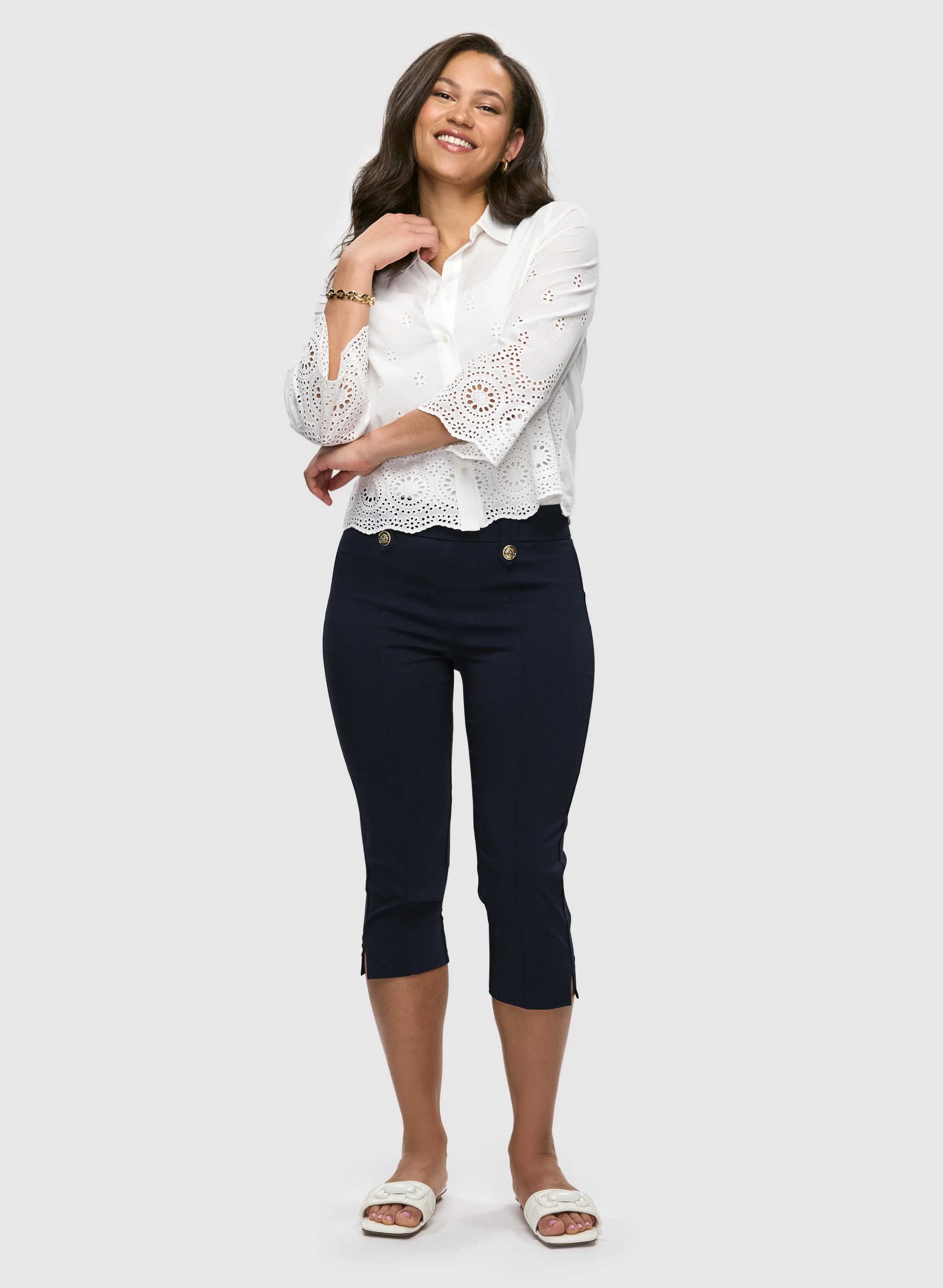 Straight Leg Pull-On Capris - Image 3