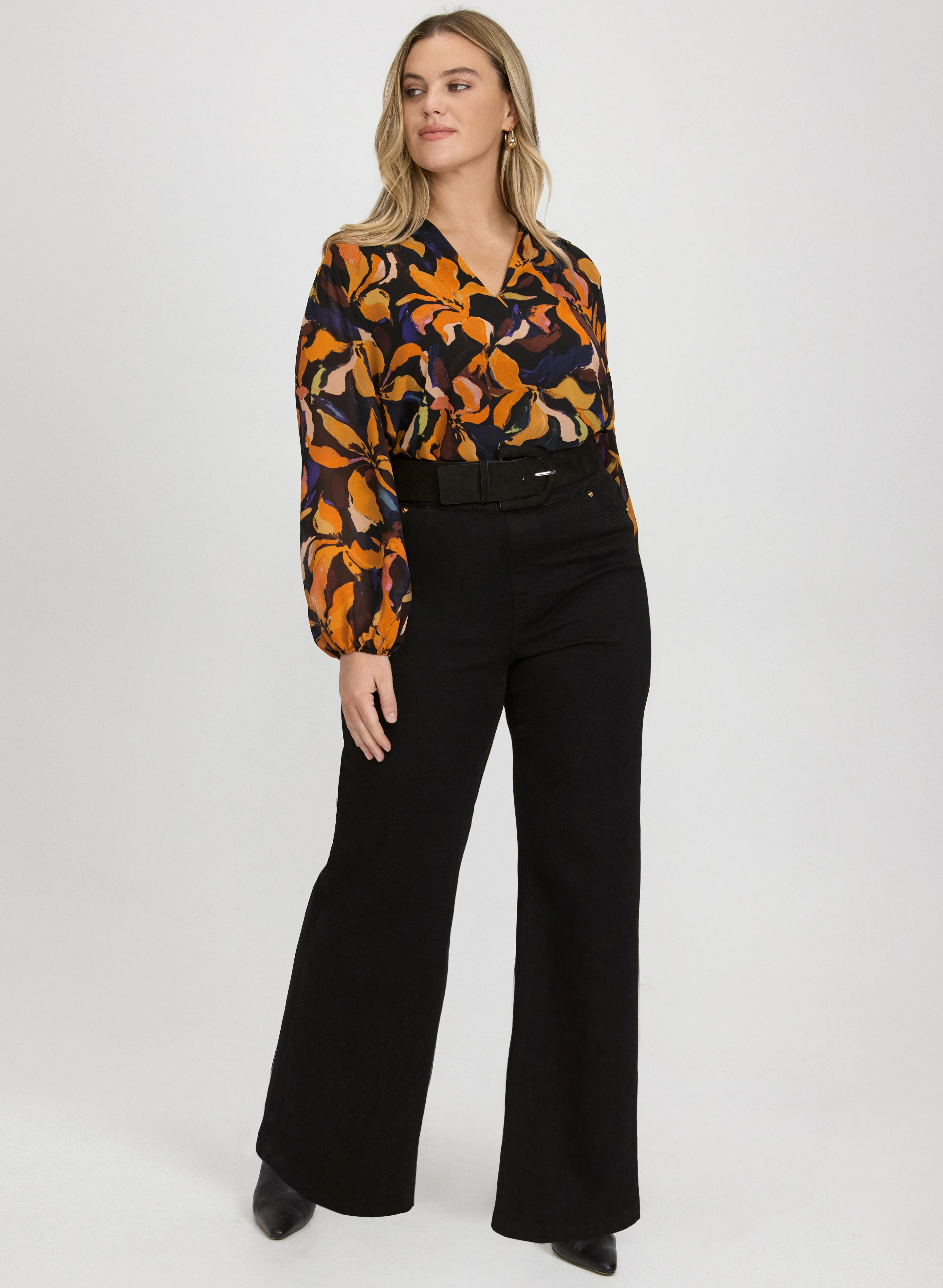 Pull-On Flare-Leg Jeans - Image 3