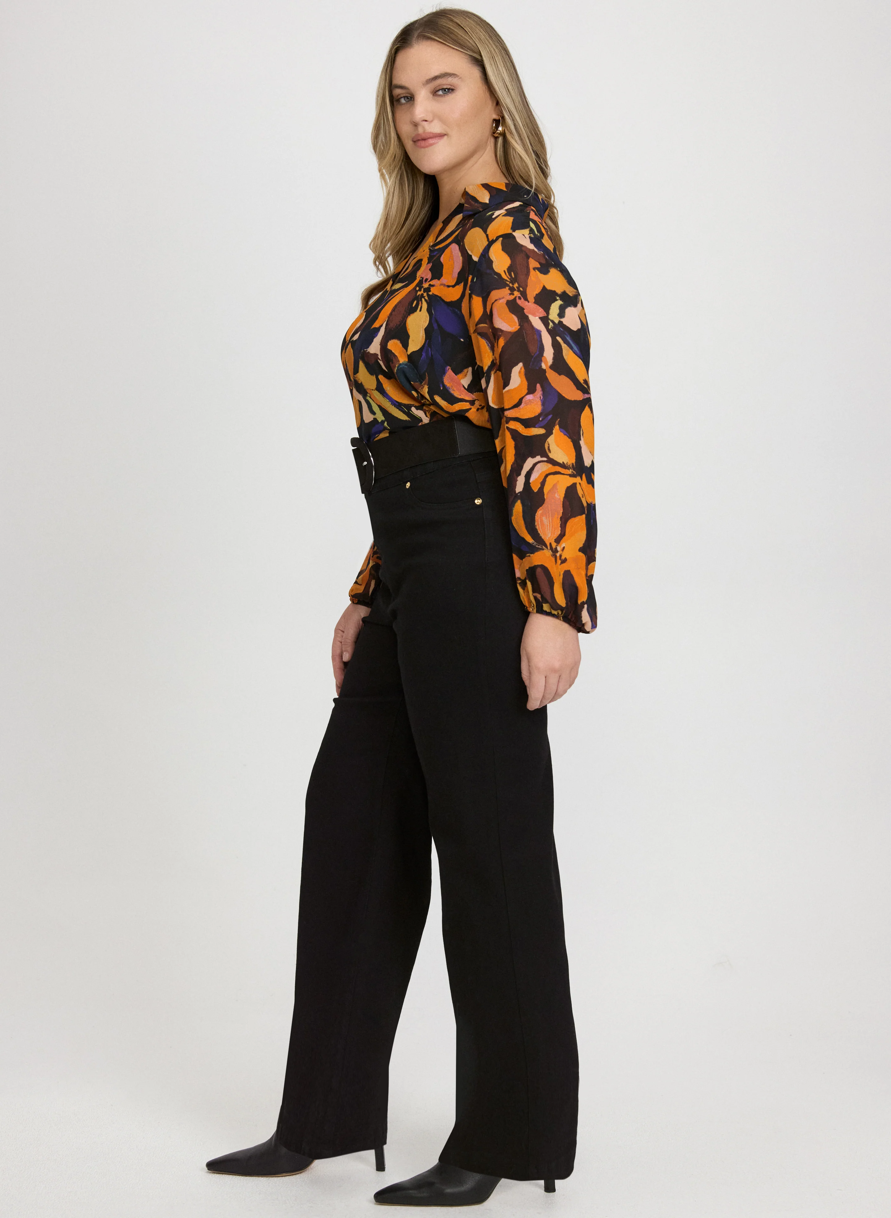 Pull-On Flare-Leg Jeans - Image 4