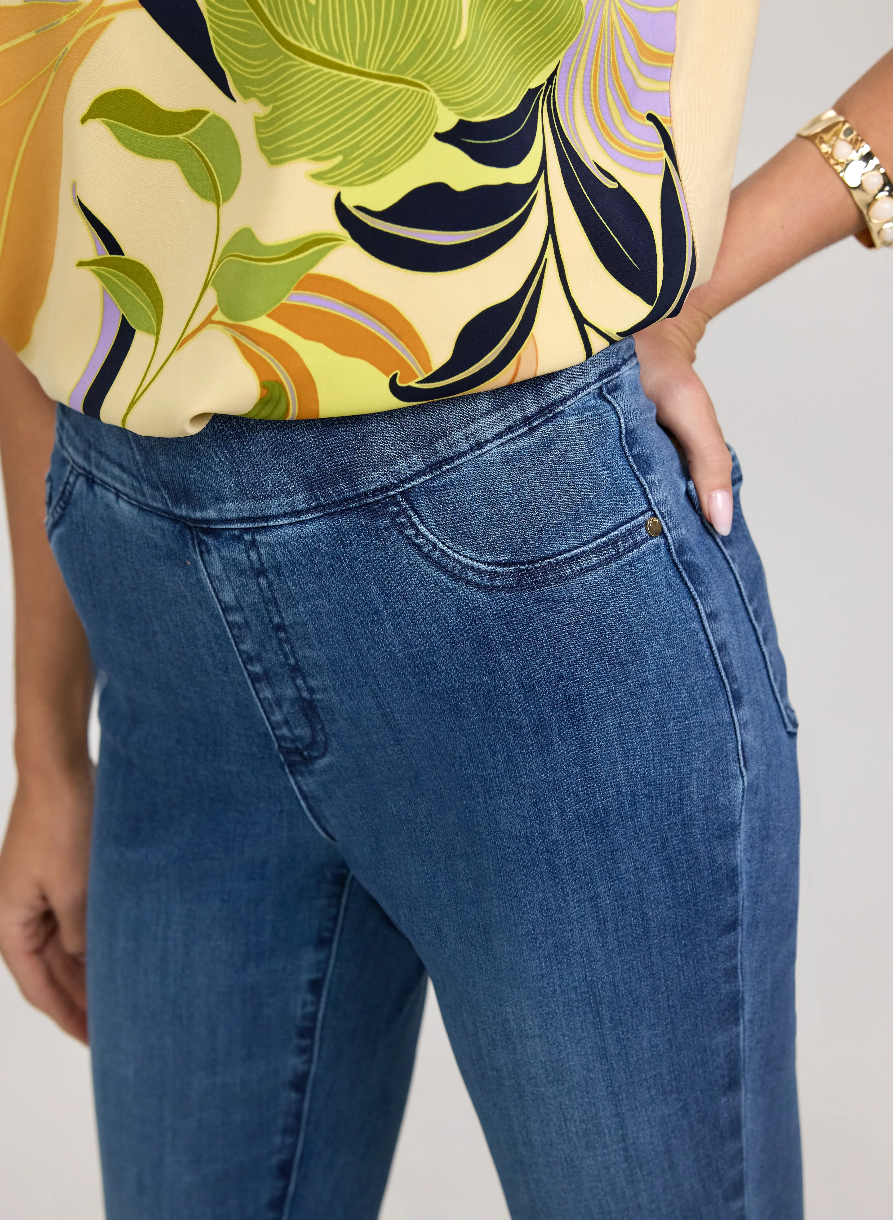 Pull-On Flare-Leg Jeans - Image 5